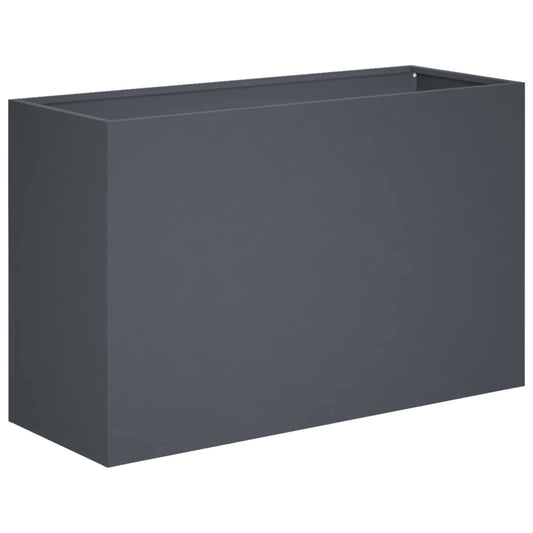 vidaXL Γλάστρα Κήπου Ανθρακί 80 x 40 x 50 cm Ψυχρής έλασης χάλυβας