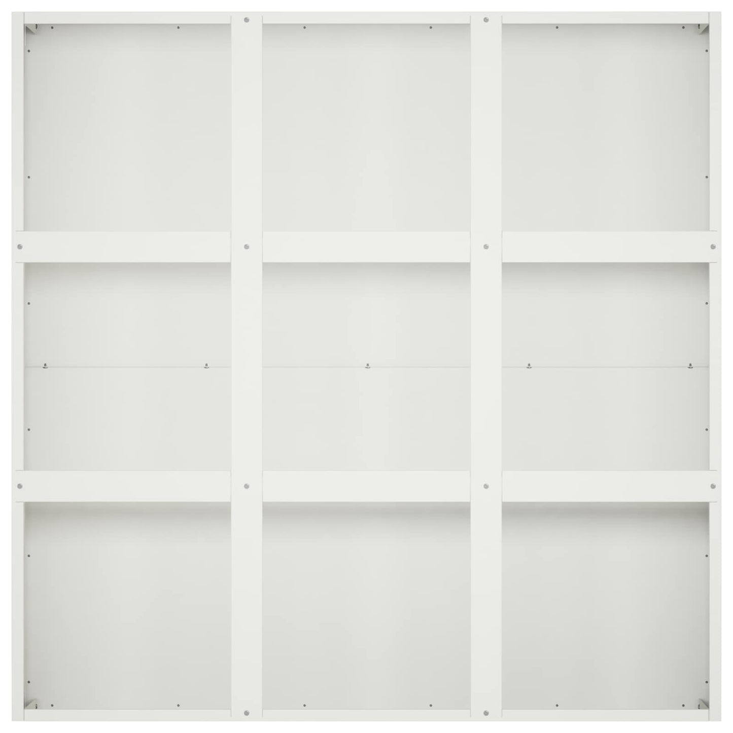 vidaXL Γλάστρα Κήπου Λευκό 100 x 100 x 20 cm Ψυχρής έλασης χάλυβας