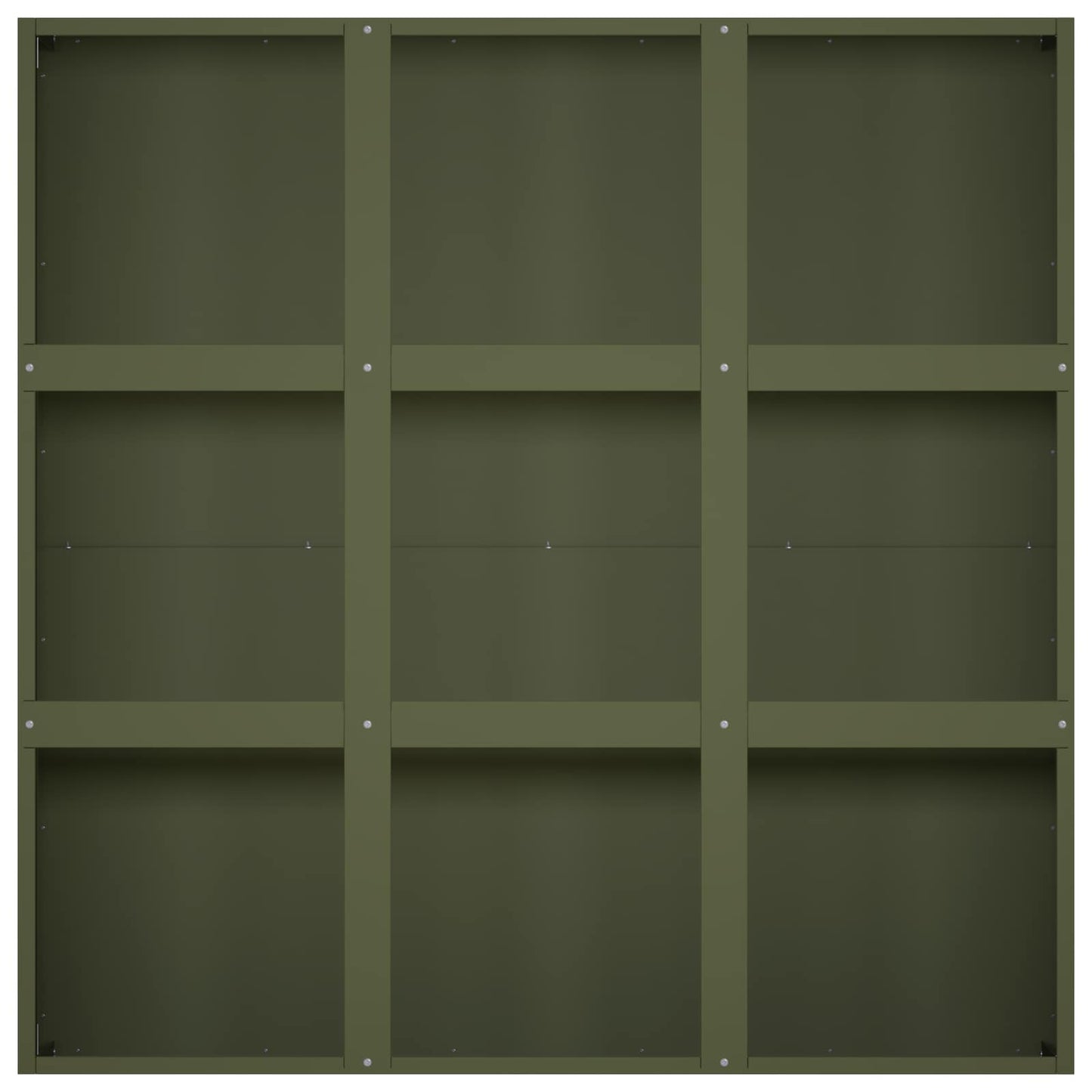 vidaXL Γλάστρα Κήπου Λαδί 100 x 100 x 30 cm Ψυχρής έλασης χάλυβας