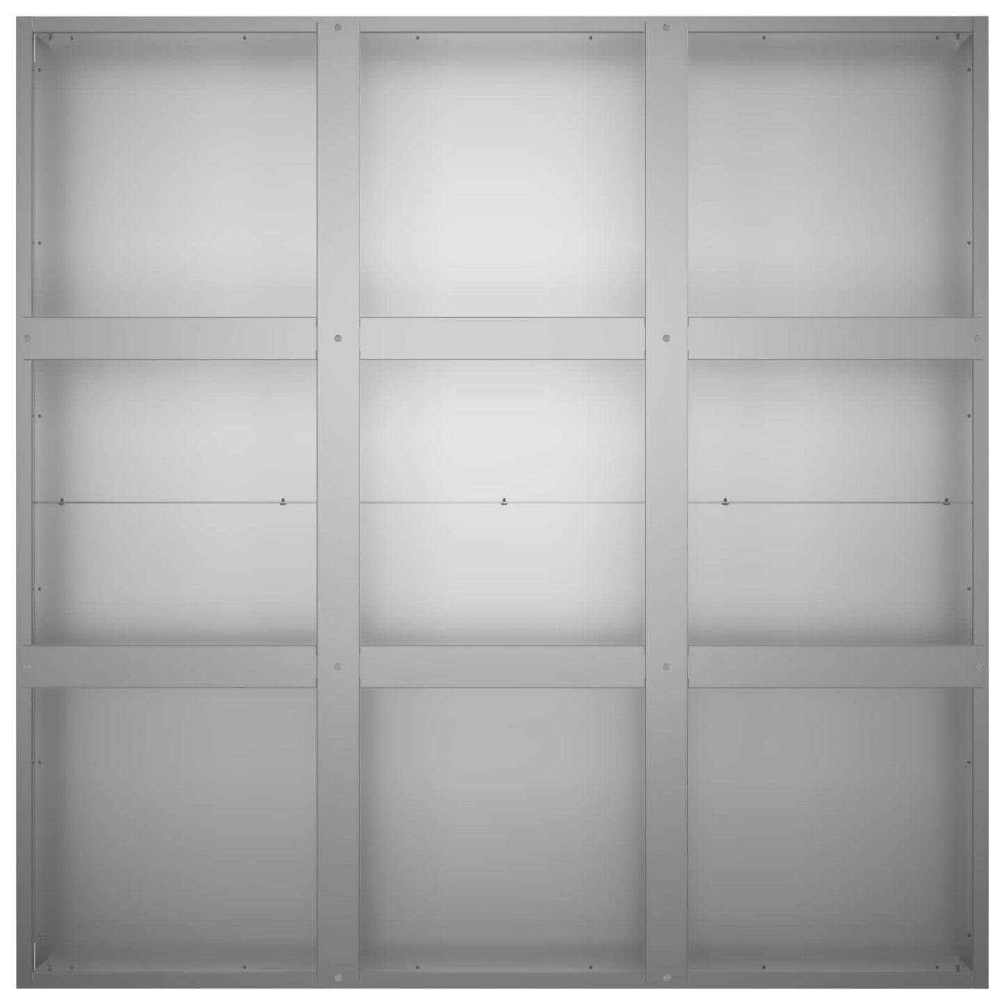 vidaXL Γλάστρα Κήπου Ασημί 100 x 100 x 30 cm Γαλβανισμένος Χάλυβας
