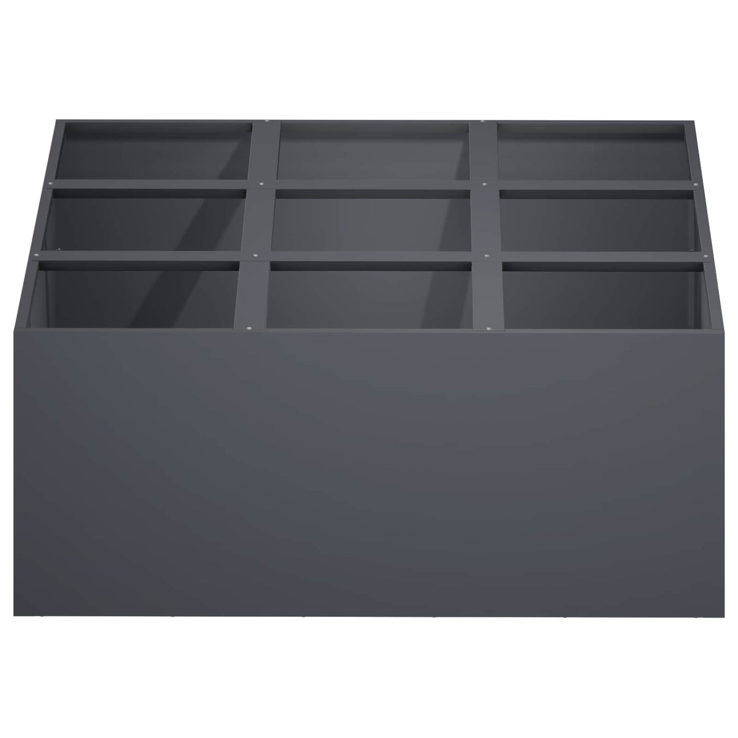 vidaXL Γλάστρα Κήπου Ανθρακί 100 x 100 x 40 cm Ψυχρής έλασης χάλυβας