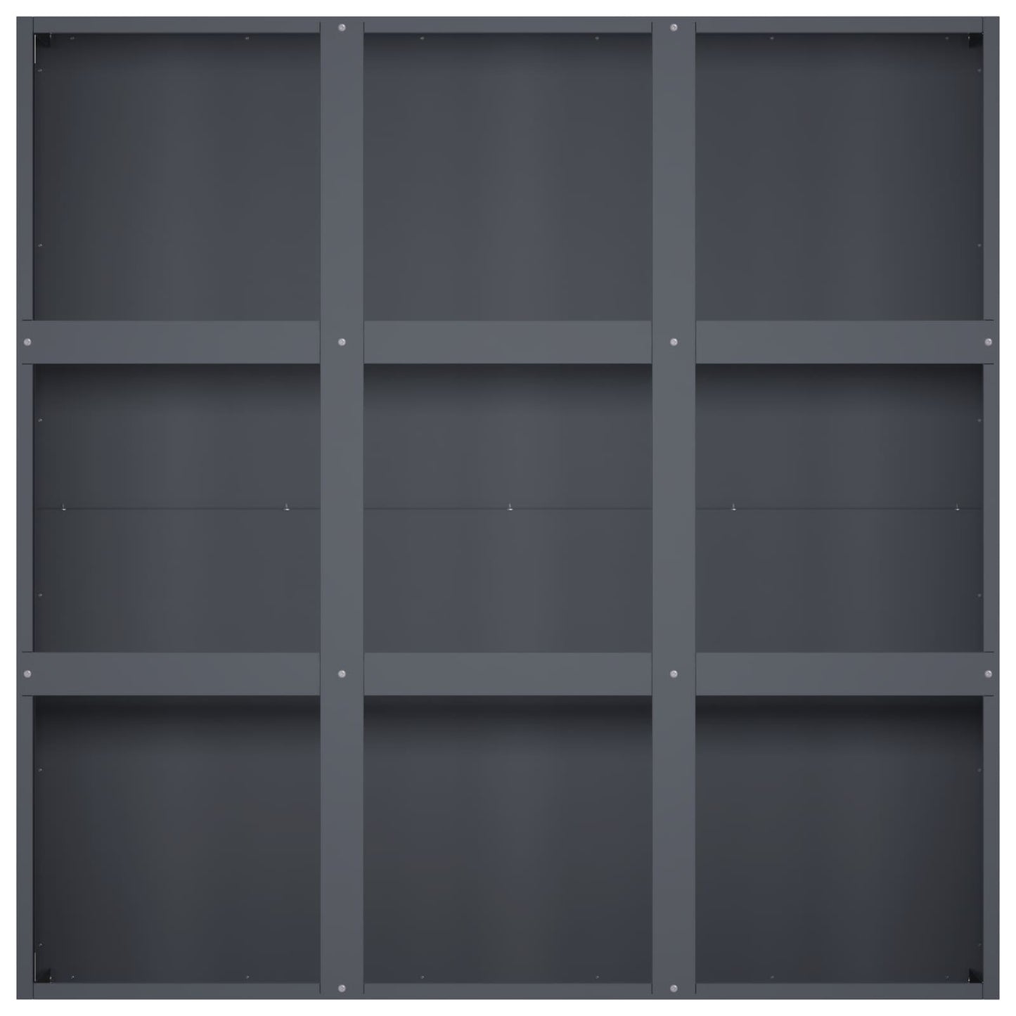 vidaXL Γλάστρα Κήπου Ανθρακί 100 x 100 x 40 cm Ψυχρής έλασης χάλυβας