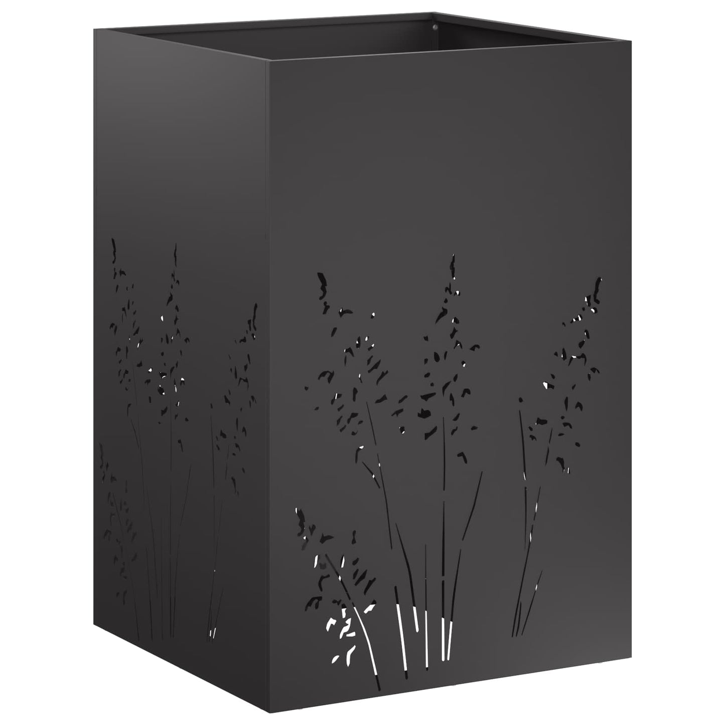 vidaXL Γλάστρα Κήπου 2 τμχ. Μαύρο 50 x 50 x 75 cm