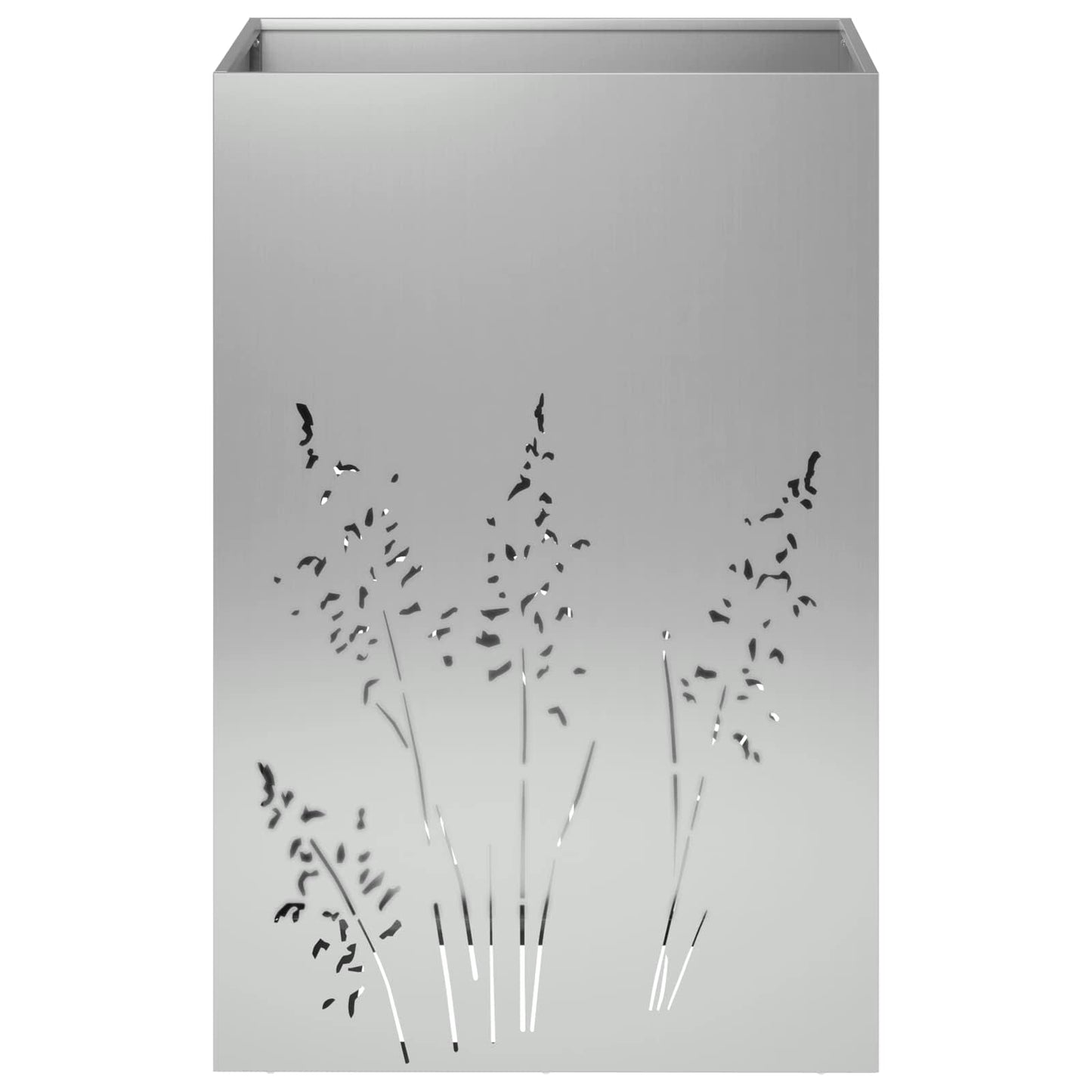 vidaXL Γλάστρα Κήπου 2 τμχ. Ασημί 50 x 50 x 75 cm