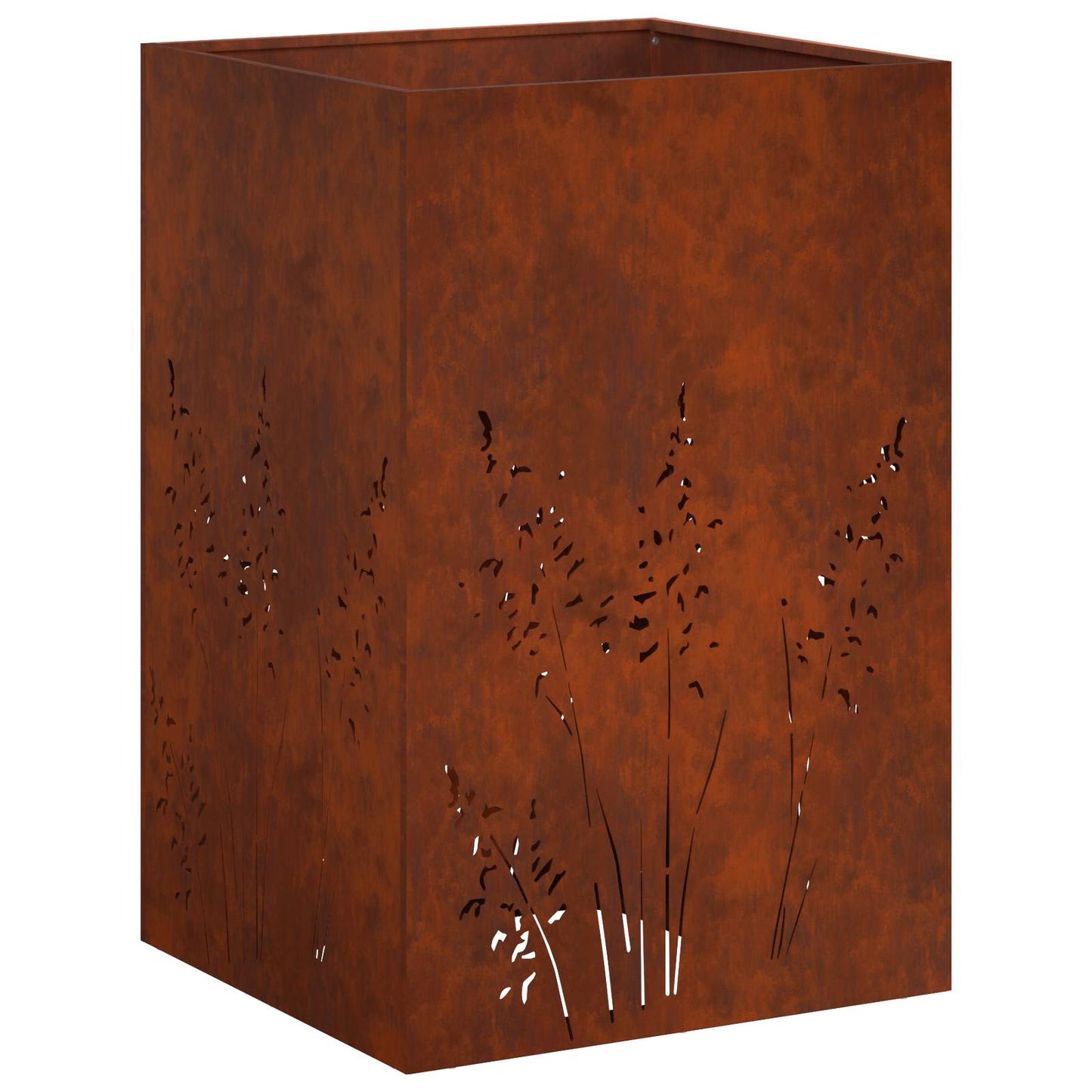 vidaXL Γλάστρα Κήπου Σκ rusty 50 x 50 x 75 cm