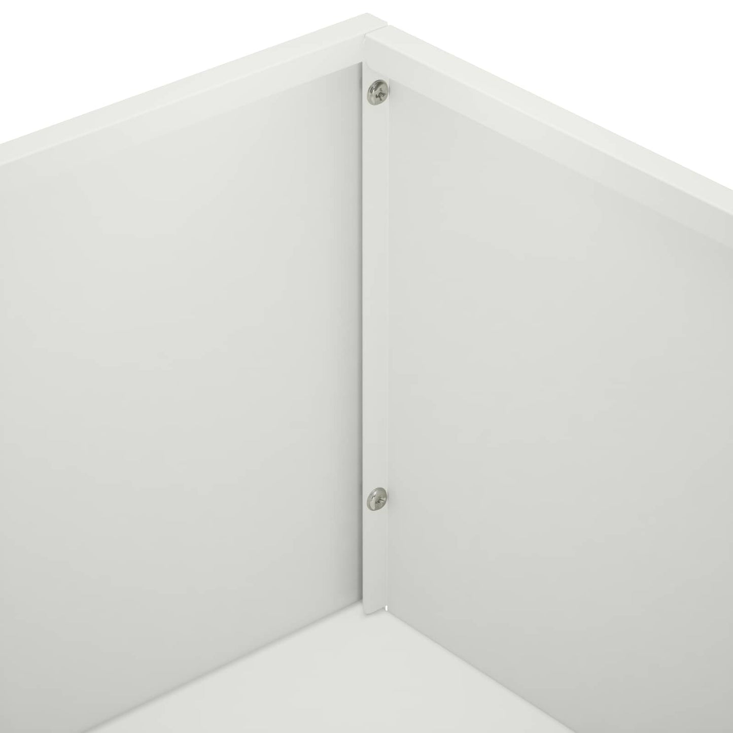 vidaXL Γλάστρα Κήπου Λευκό 50 x 30 x 75 εκ Ψυχρής έλασης χάλυβας