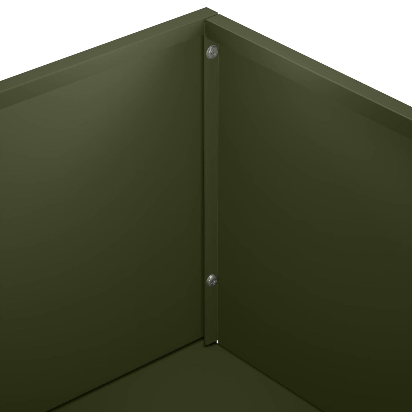 vidaXL Γλάστρα Κήπου Λαδί 50 x 30 x 75 εκ Ψυχρής έλασης χάλυβας