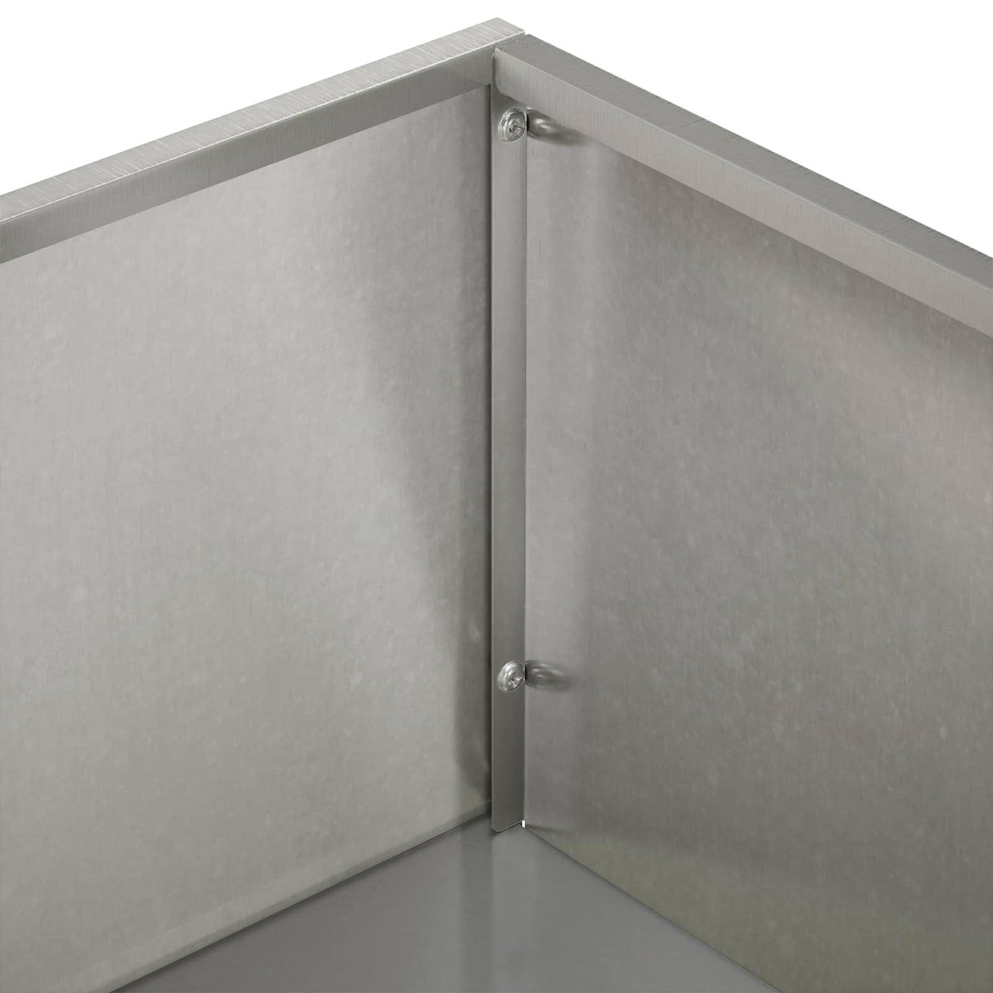 vidaXL Γλάστρα Κήπου 2 τμχ. Ασημί 50 x 30 x 75 εκ Ανοξείδωτο Ατσάλι