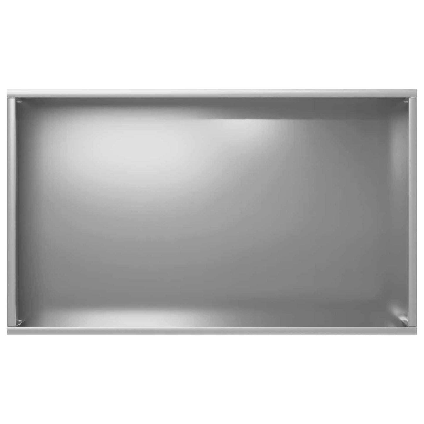 vidaXL Γλάστρα Κήπου Ασημί 50 x 30 x 75 εκ Γαλβανισμένος Χάλυβας
