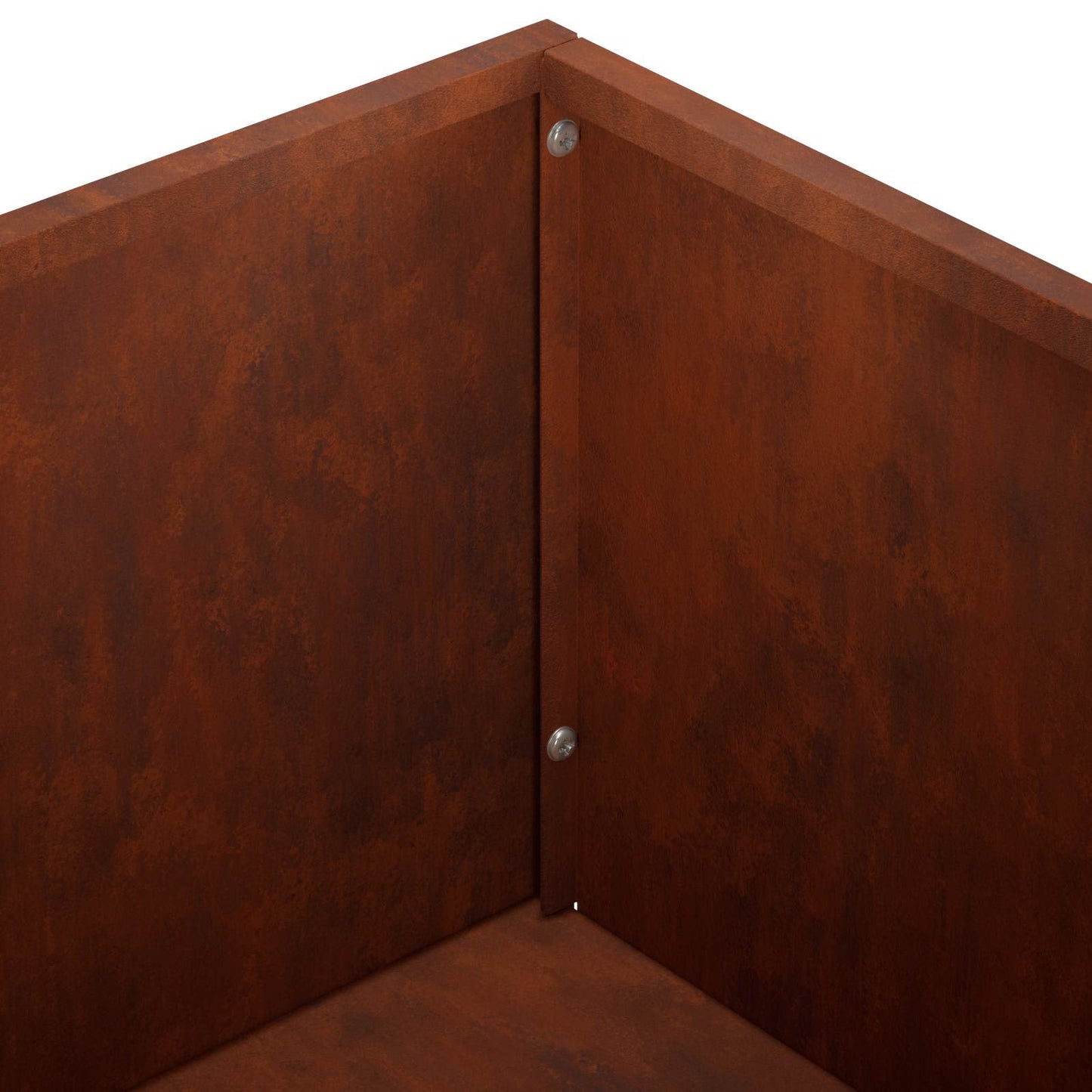 vidaXL Γλάστρα Κήπου 2 τμχ. Σκ rusty 50 x 30 x 75 εκ
