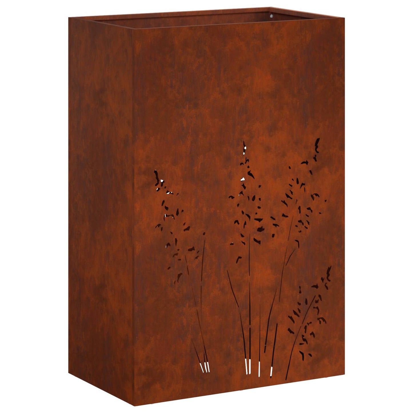 vidaXL Γλάστρα Κήπου 2 τμχ. Σκ rusty 50 x 30 x 75 εκ