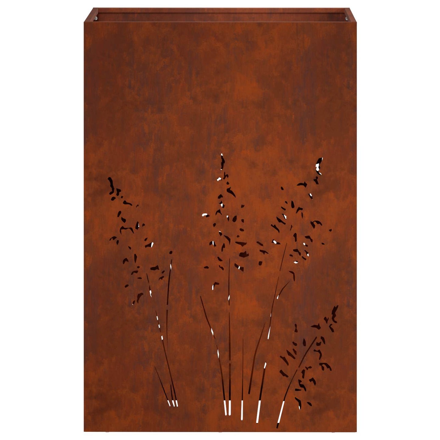 vidaXL Γλάστρα Κήπου 2 τμχ. Σκ rusty 50 x 30 x 75 εκ