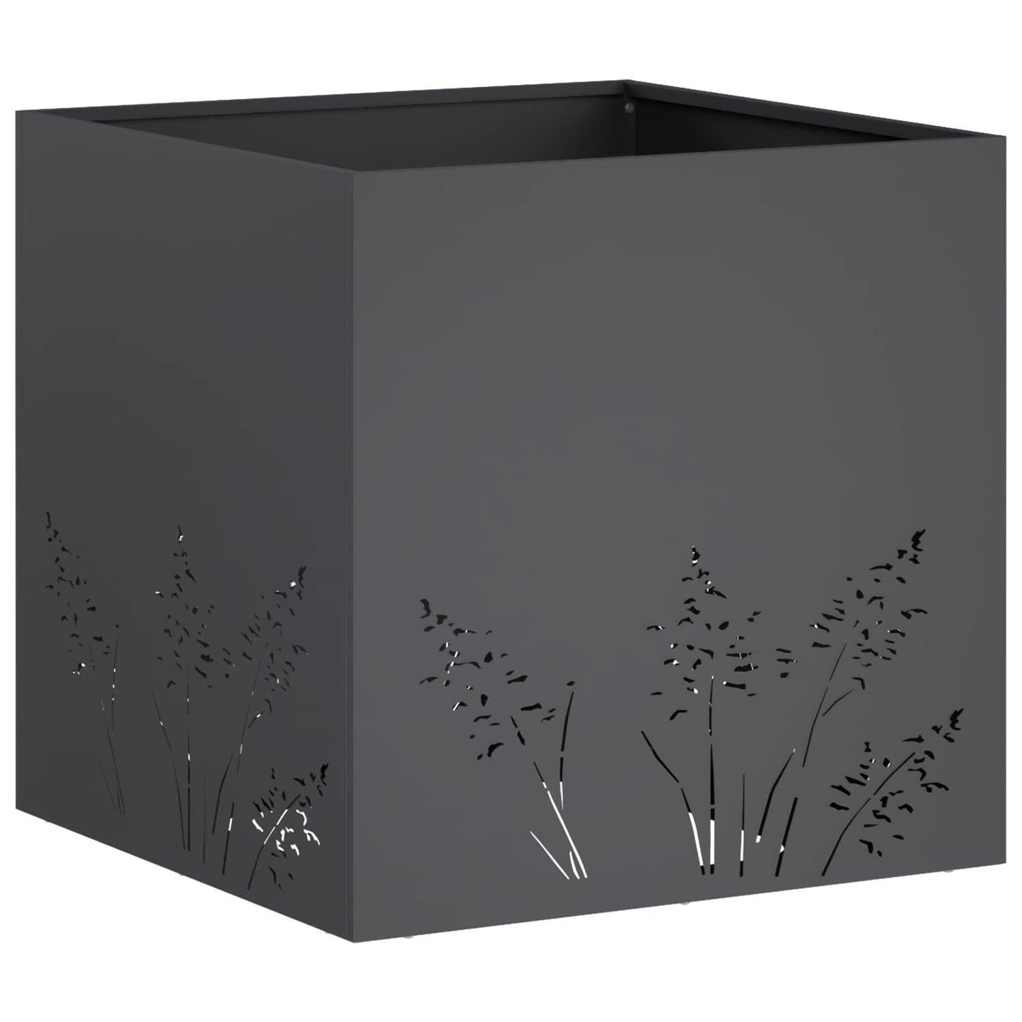 vidaXL Γλάστρα Κήπου 2 τμχ. Ανθρακί 50 x 50 x 49 cm