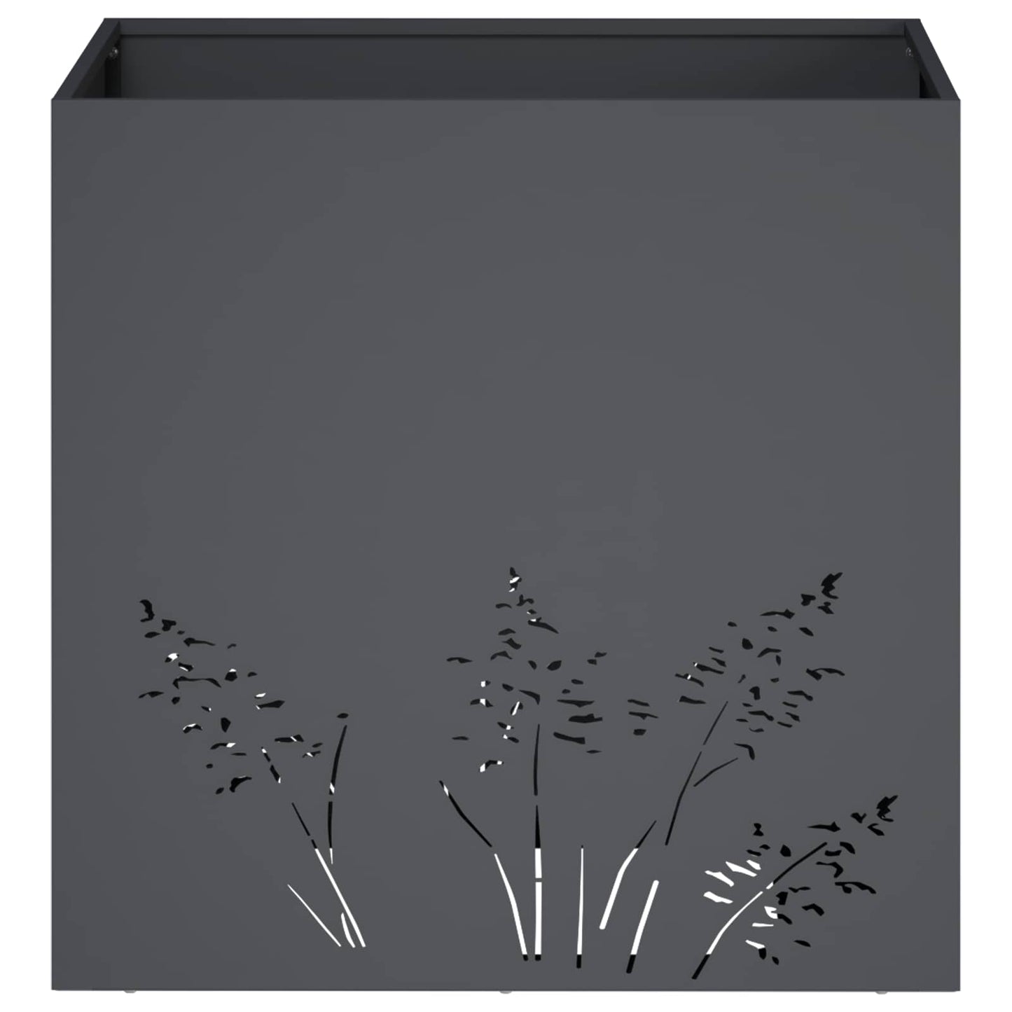 vidaXL Γλάστρα Κήπου 2 τμχ. Ανθρακί 50 x 50 x 49 cm