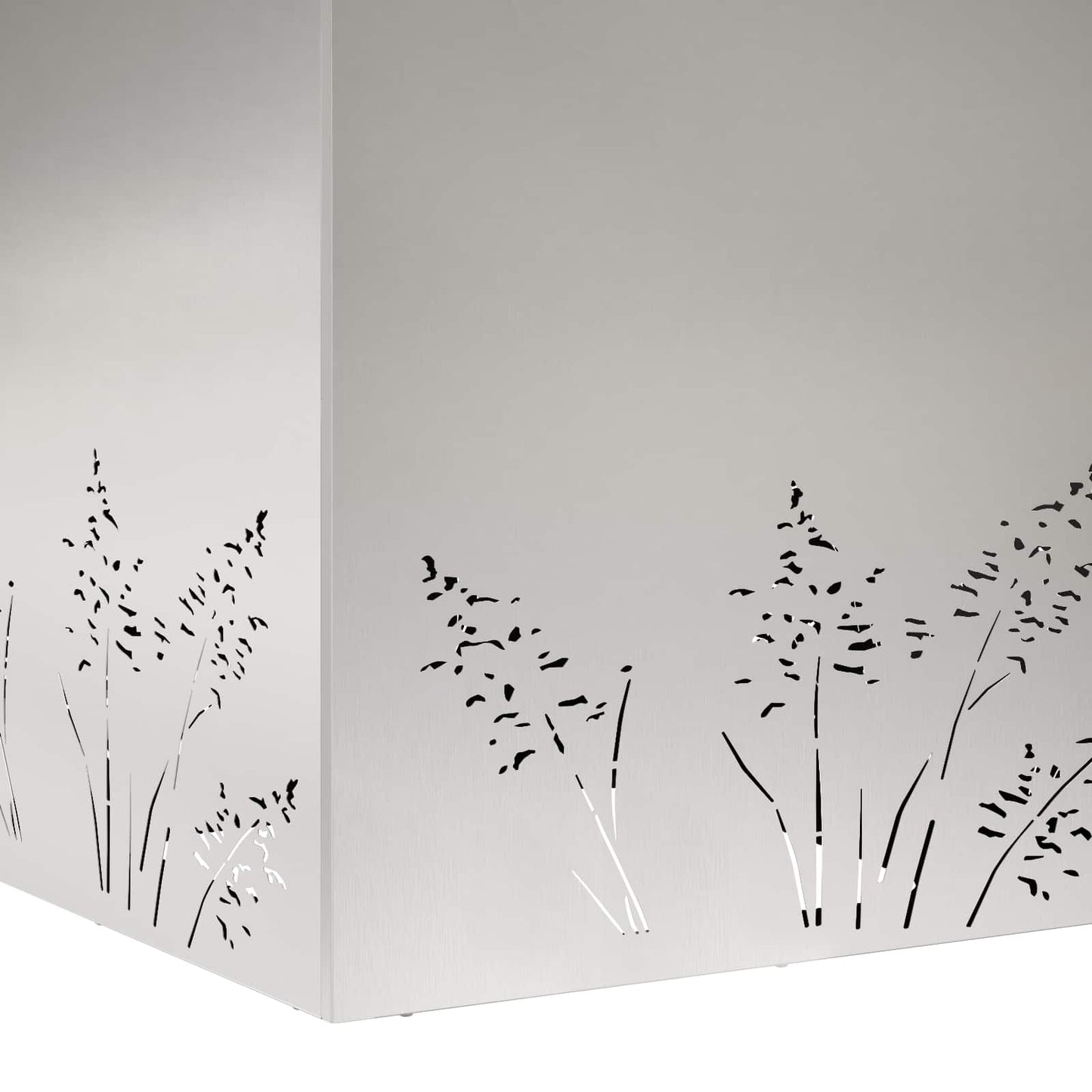 vidaXL Γλάστρα Κήπου 2 τμχ. Ασημί 50 x 50 x 49 cm Ανοξείδωτο Ατσάλι