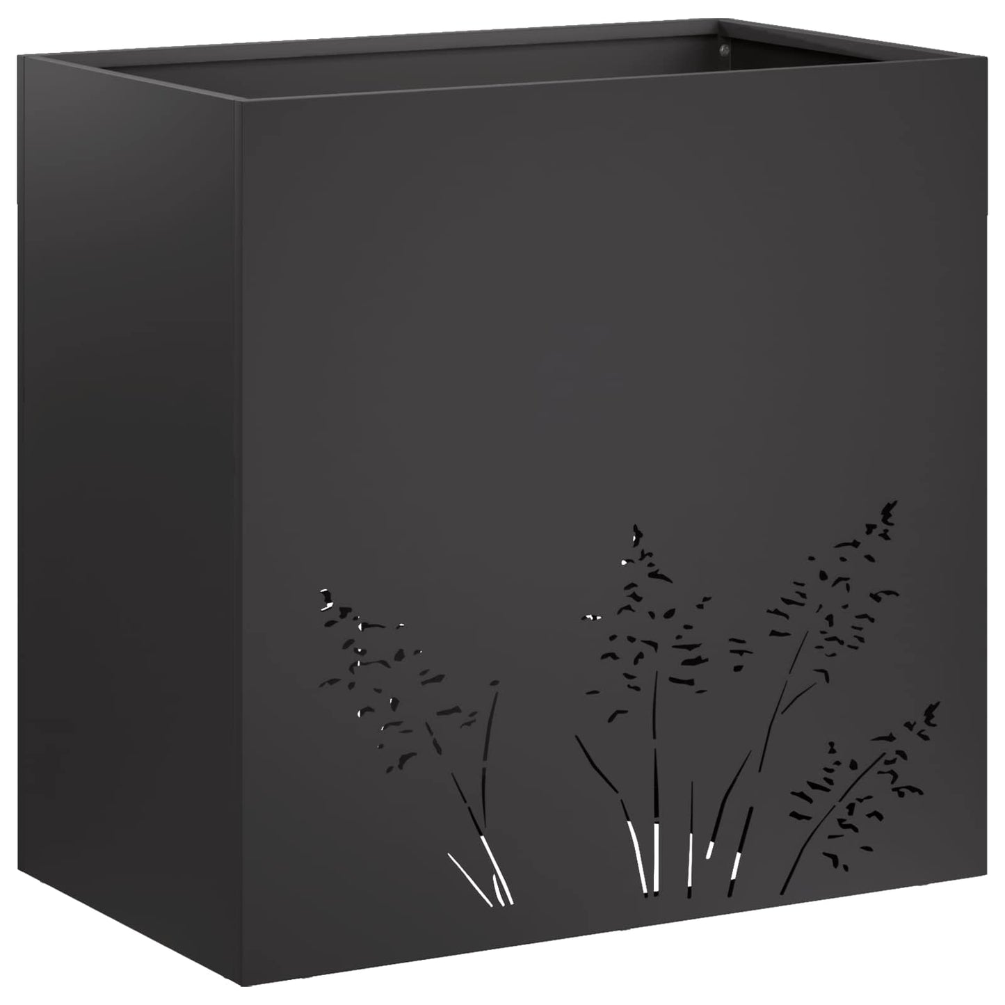 vidaXL Γλάστρα Κήπου 2 τμχ. Μαύρο 50 x 30 x 49 εκ