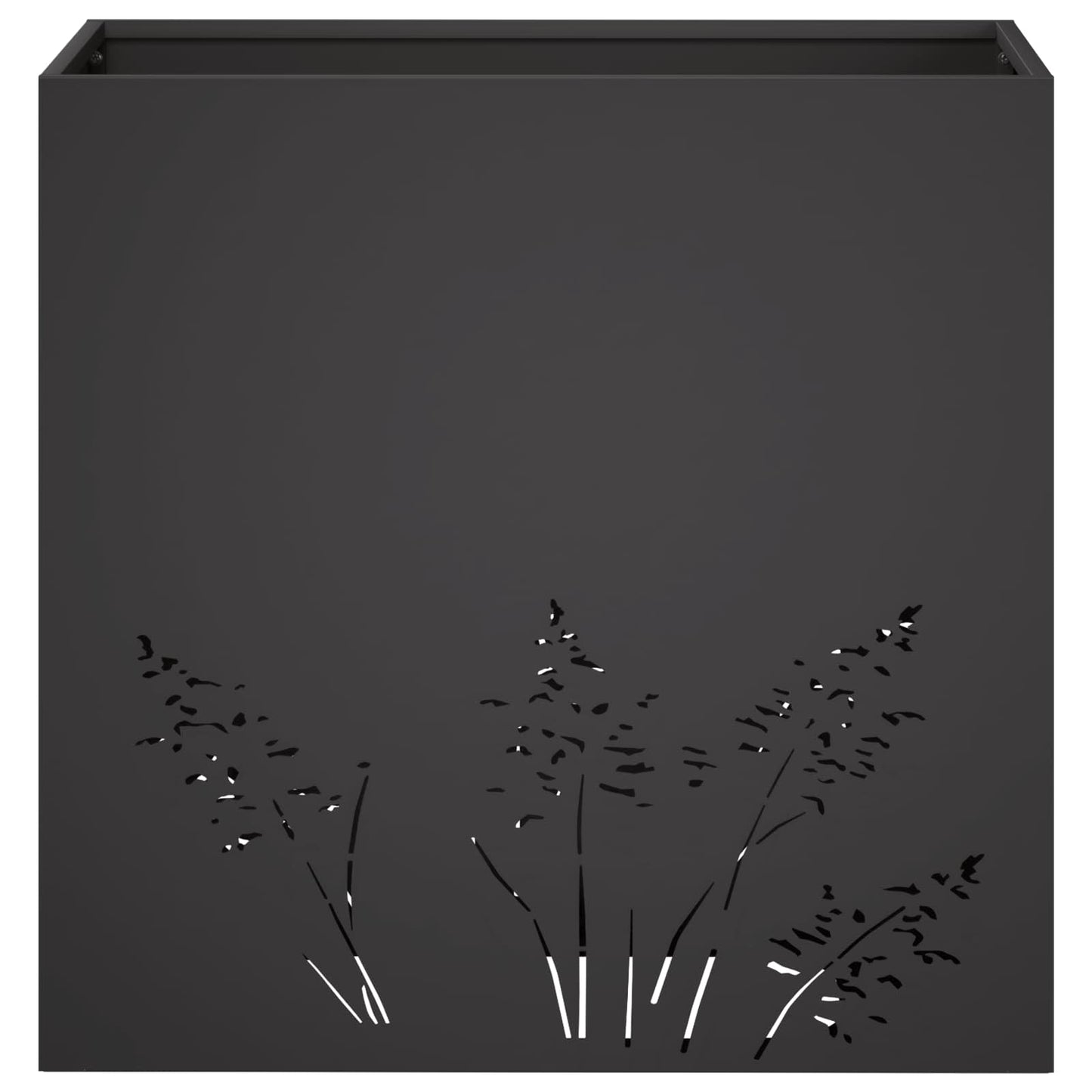vidaXL Γλάστρα Κήπου 2 τμχ. Μαύρο 50 x 30 x 49 εκ