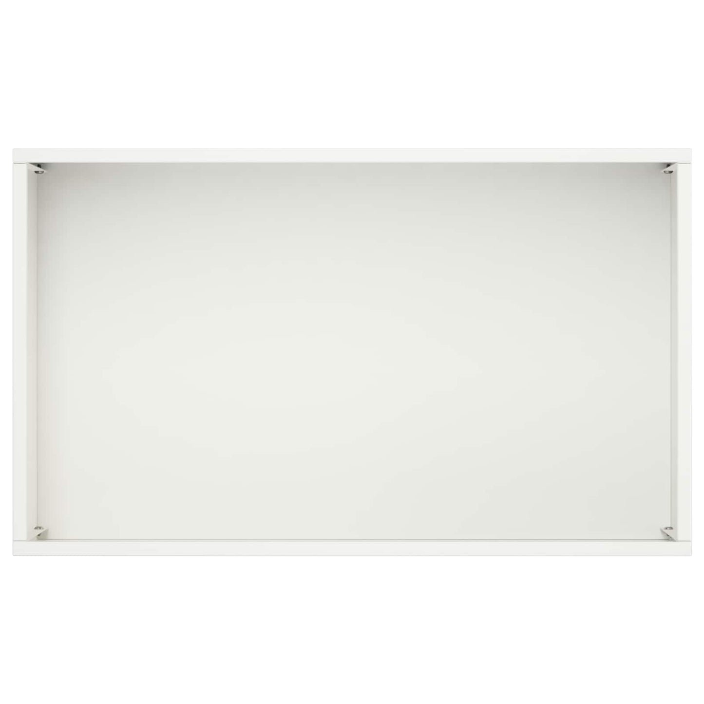 vidaXL Γλάστρα Κήπου Λευκό 50 x 30 x 49 εκ Ψυχρής έλασης χάλυβας