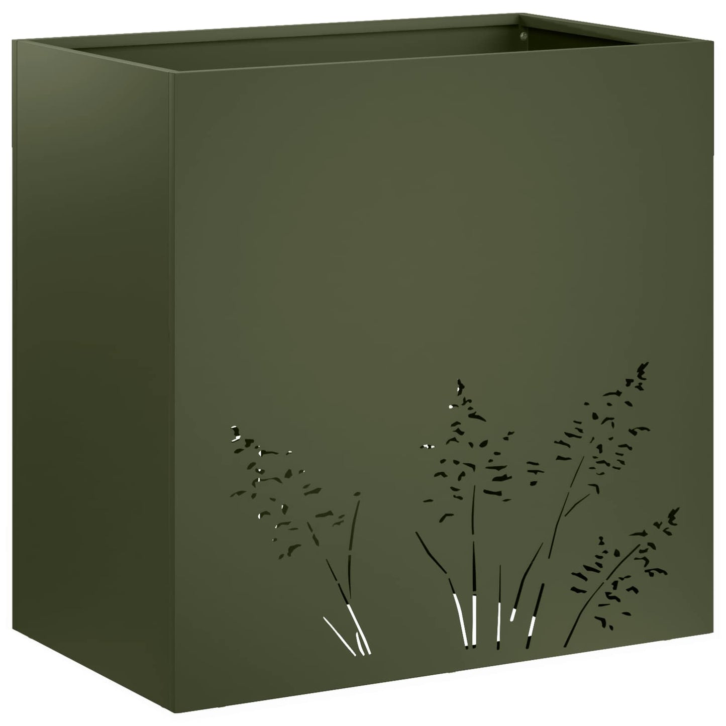 vidaXL Γλάστρα Κήπου Λαδί 50 x 30 x 49 εκ Ψυχρής έλασης χάλυβας