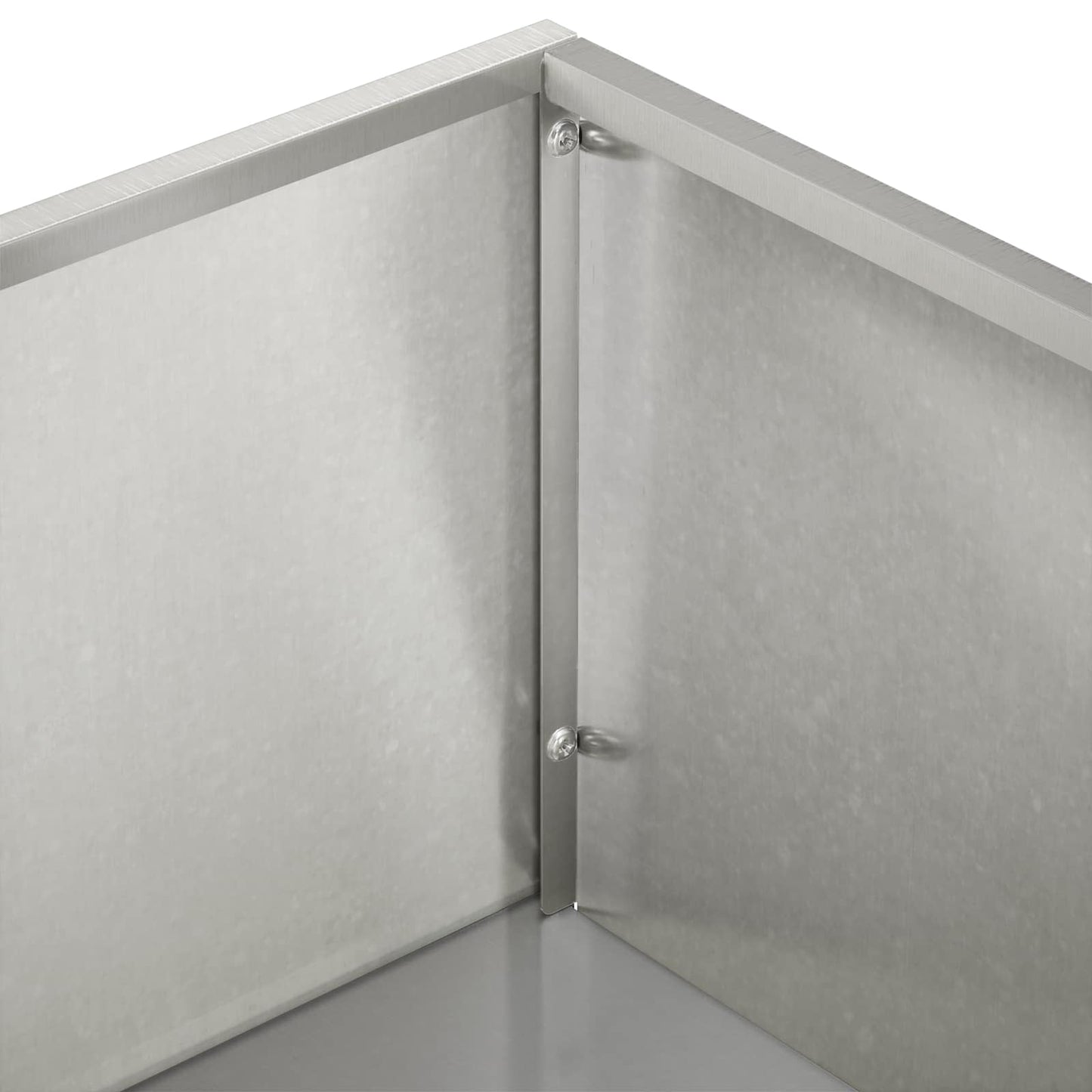 vidaXL Γλάστρα Κήπου 2 τμχ. Ασημί 50 x 30 x 49 εκ Ανοξείδωτο Ατσάλι