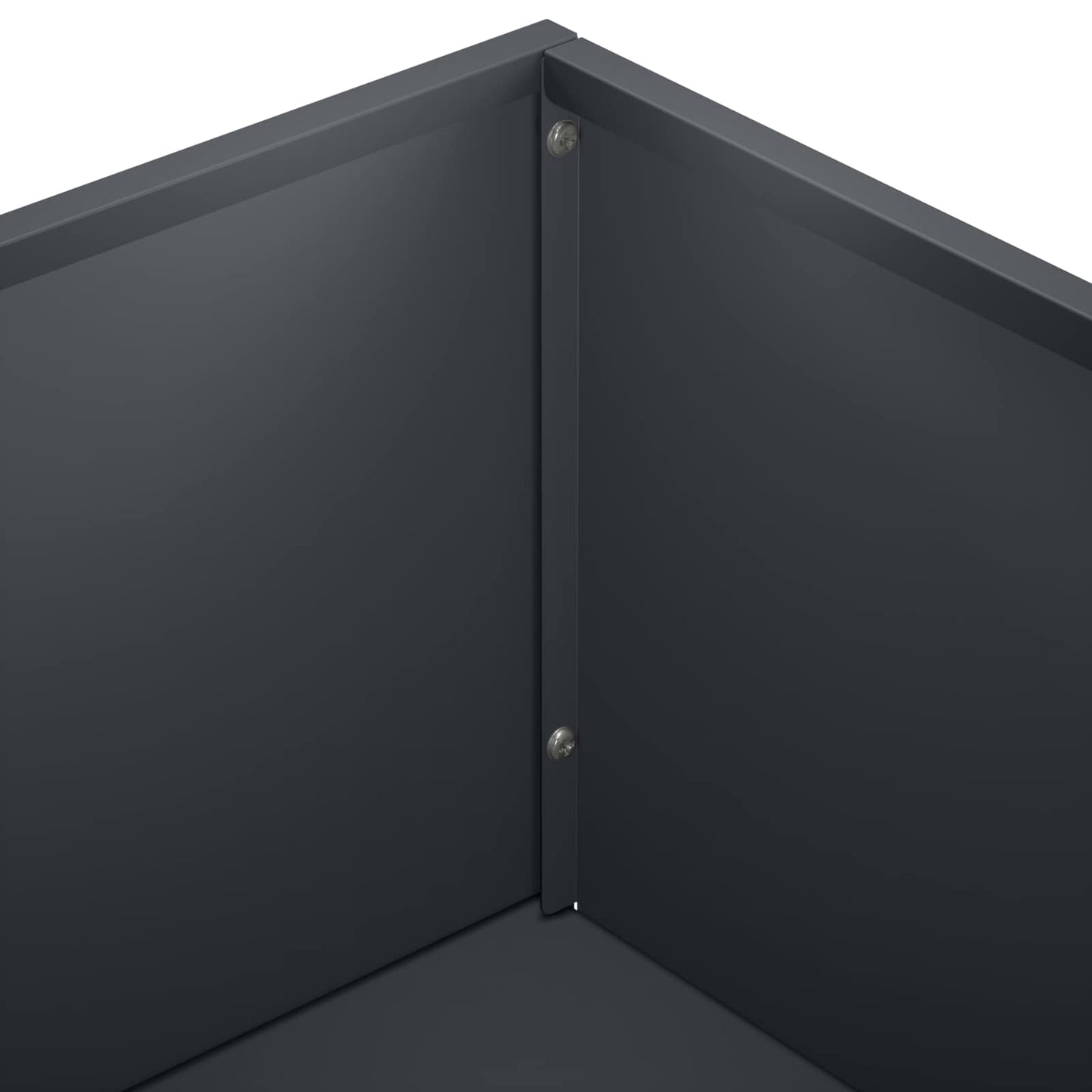 vidaXL Γλάστρα Κήπου Ανθρακί 80 x 20 x 49 εκ Ψυχρής έλασης χάλυβας