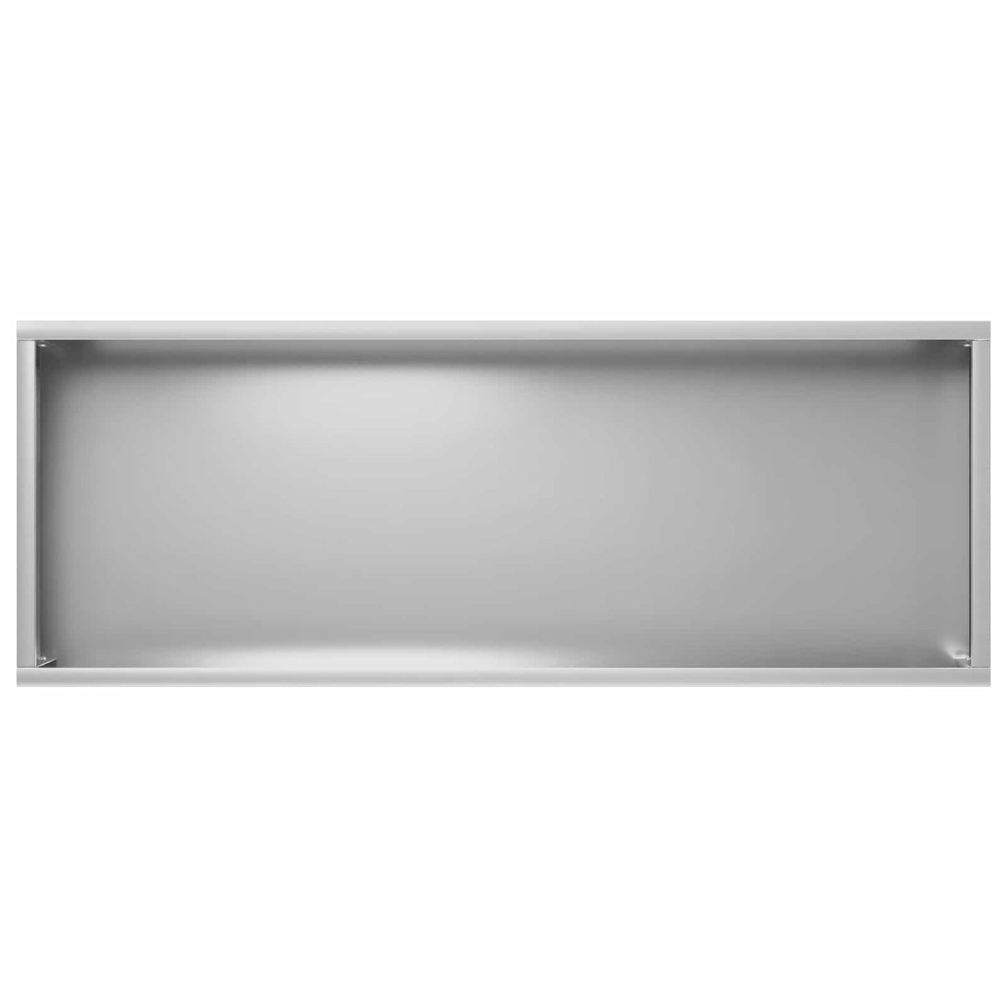 vidaXL Γλάστρα Κήπου Ασημί 80 x 20 x 49 εκ Γαλβανισμένος Χάλυβας