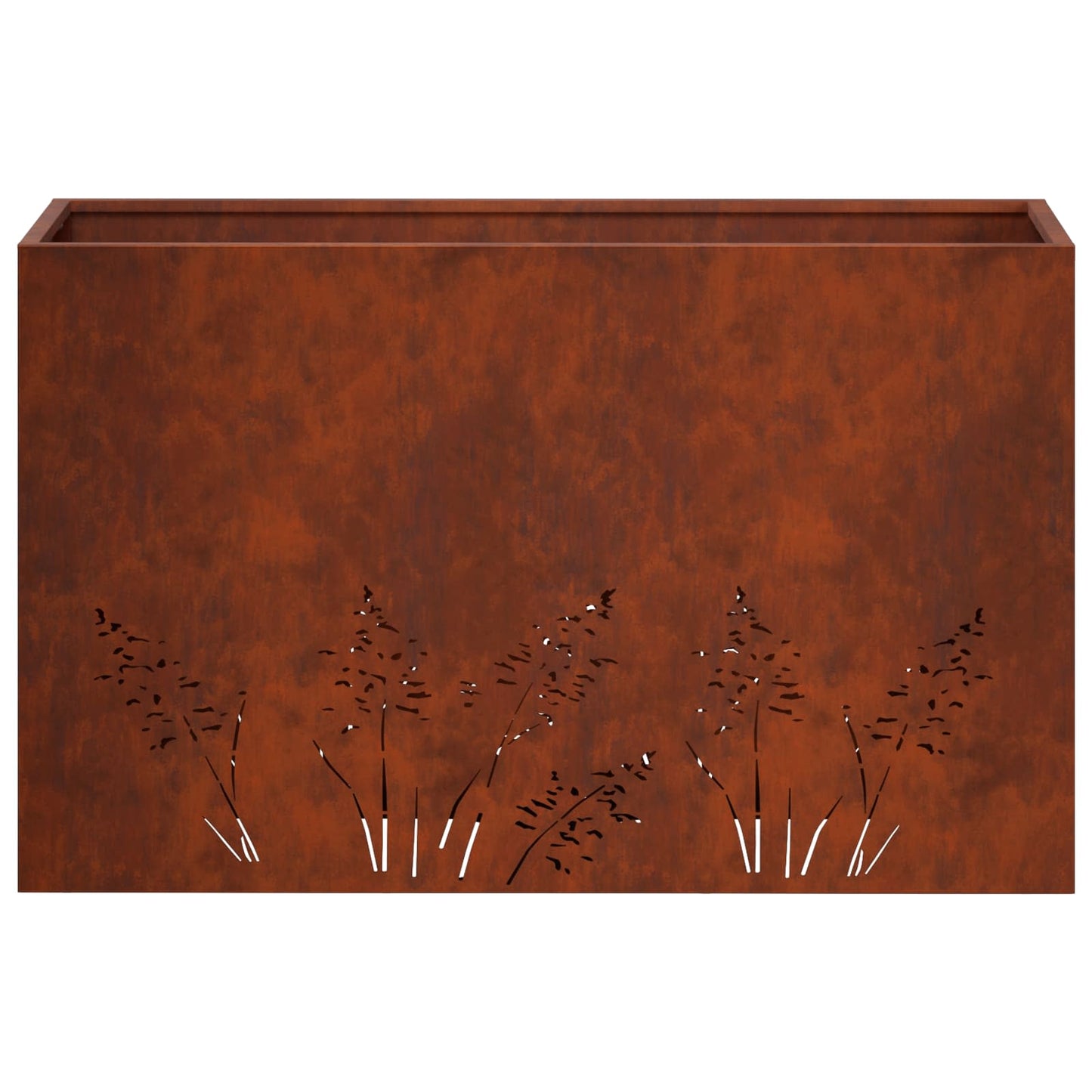 vidaXL Γλάστρα Κήπου Σκ rusty 80 x 20 x 49 εκ