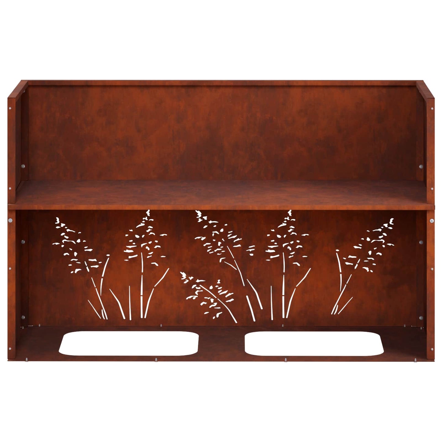 vidaXL Γλάστρα Κήπου Σκ rusty 80 x 20 x 49 εκ