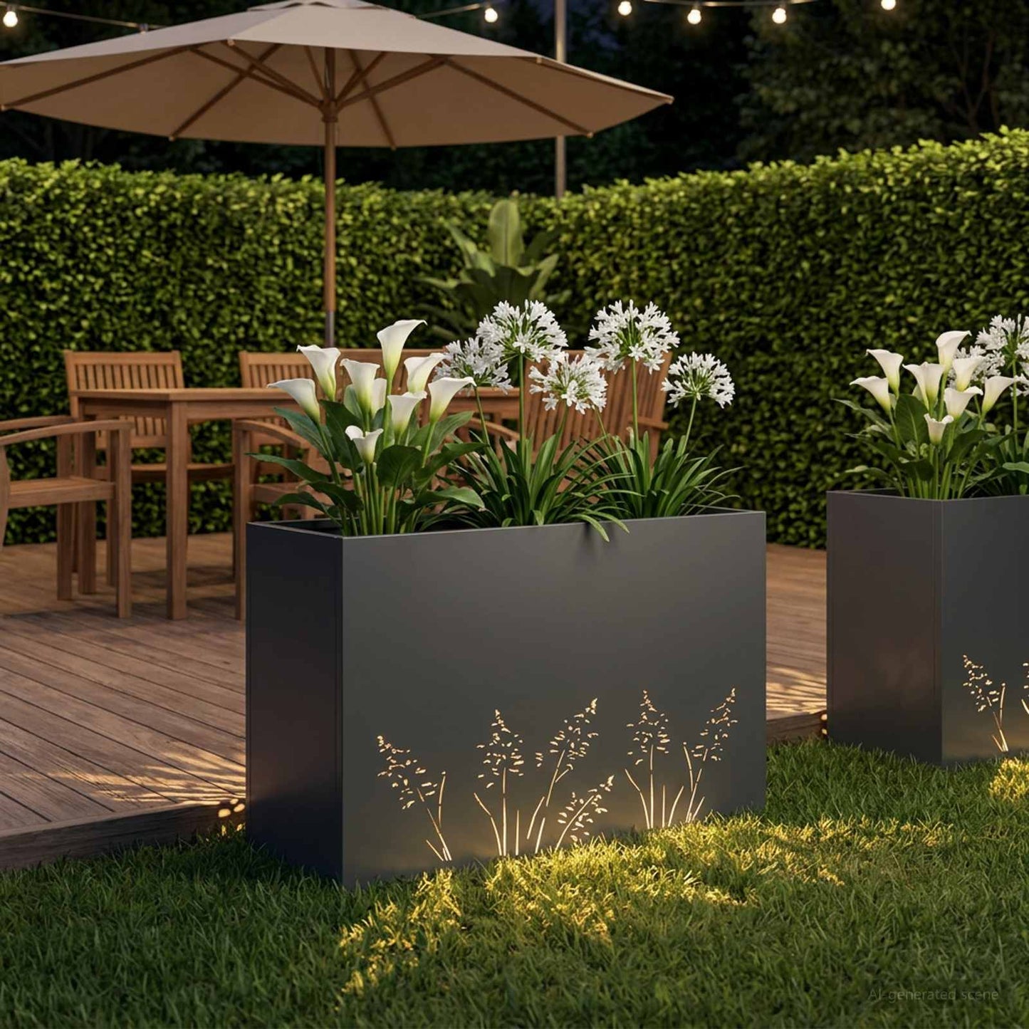 vidaXL Γλάστρα Κήπου Ανθρακί 80 x 30 x 49 εκ Ψυχρής έλασης χάλυβας