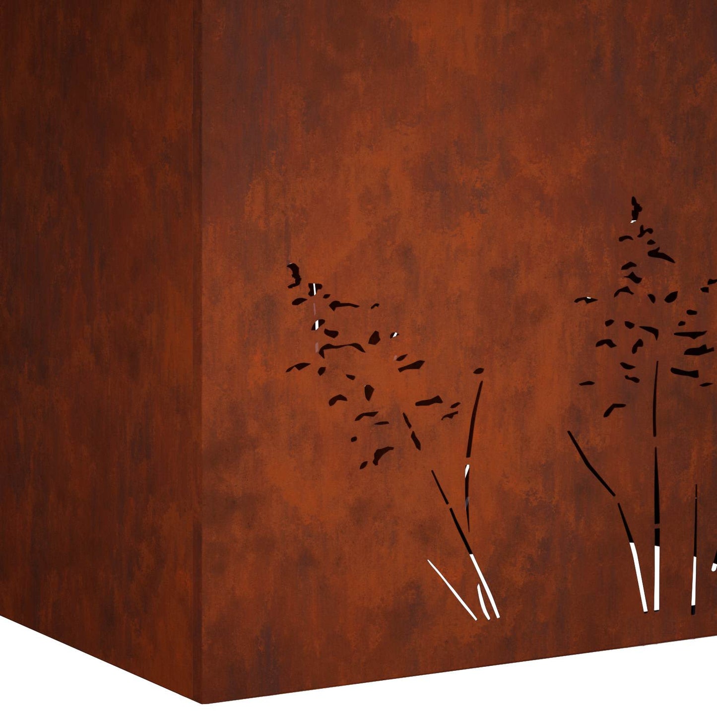 vidaXL Γλάστρα Κήπου Σκ rusty 80 x 30 x 49 εκ