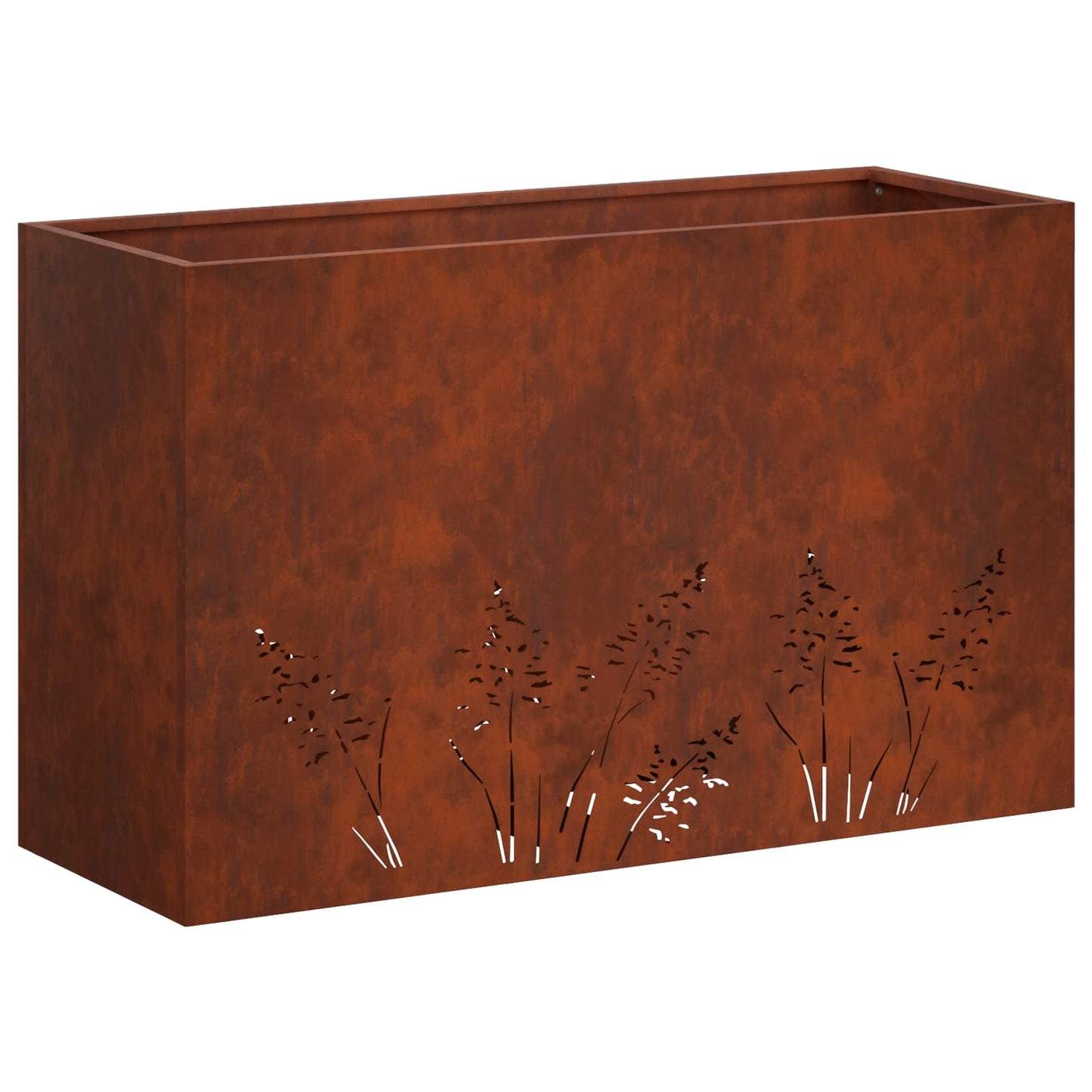 vidaXL Γλάστρα Κήπου 2 τμχ. Σκ rusty 80 x 30 x 49 εκ
