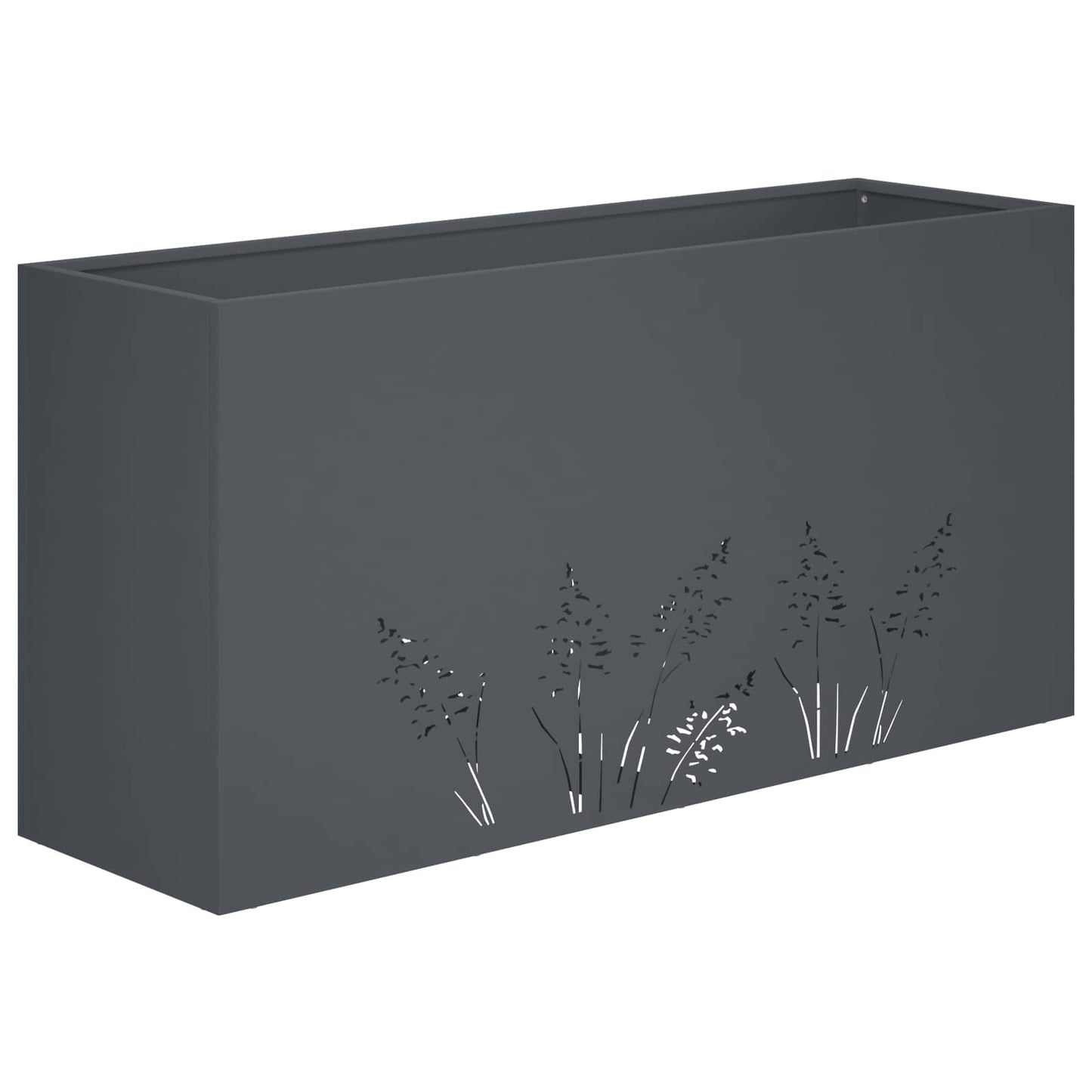 vidaXL Γλάστρα Κήπου Ανθρακί 100 x 30 x 49 εκ Ψυχρής έλασης χάλυβας