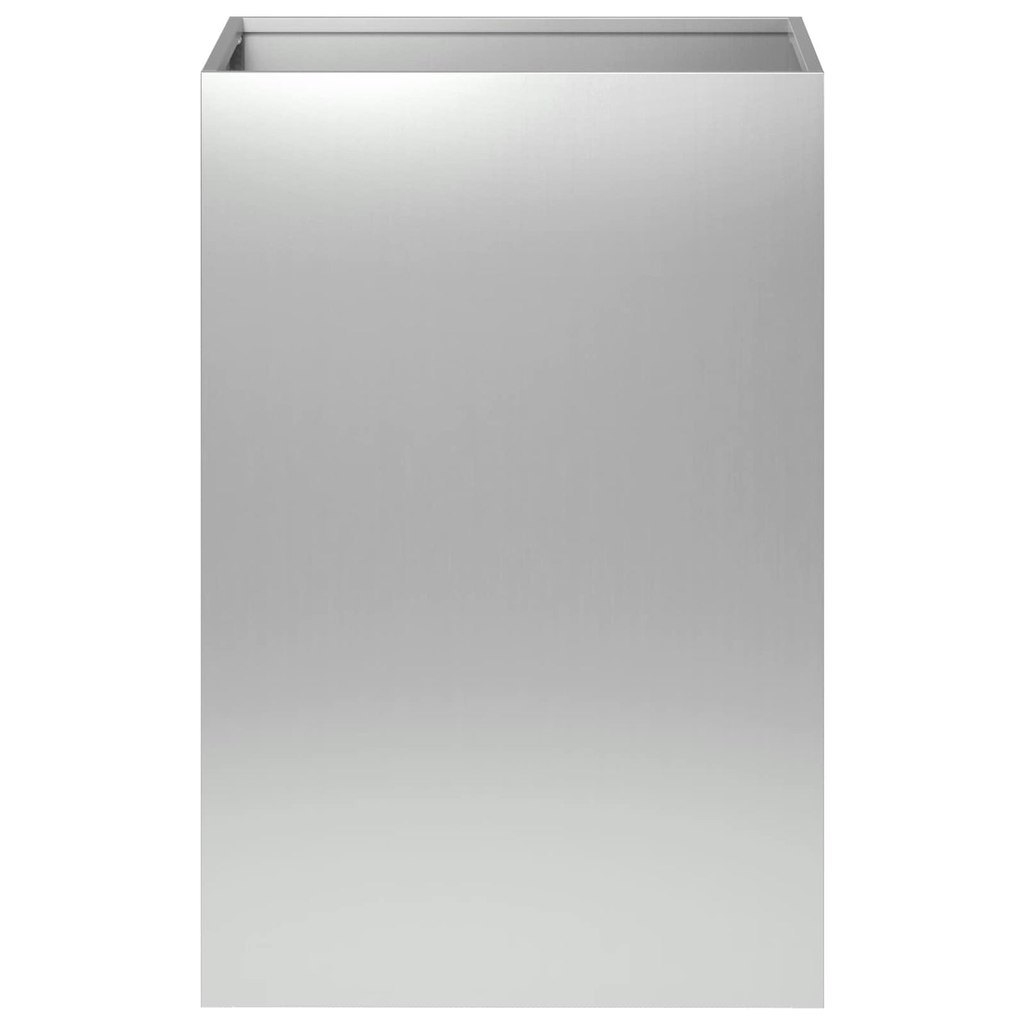 vidaXL Γλάστρα Κήπου Ασημί 40 x 40 x 60 cm Γαλβανισμένος Χάλυβας