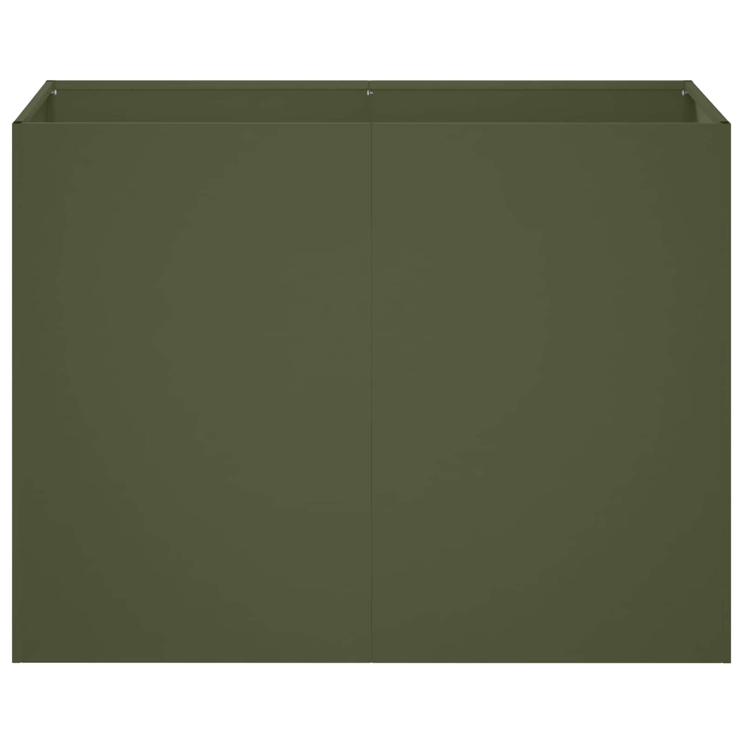 vidaXL Γλάστρα Κήπου Λαδί 80 x 40 x 60 cm Ψυχρής έλασης χάλυβας