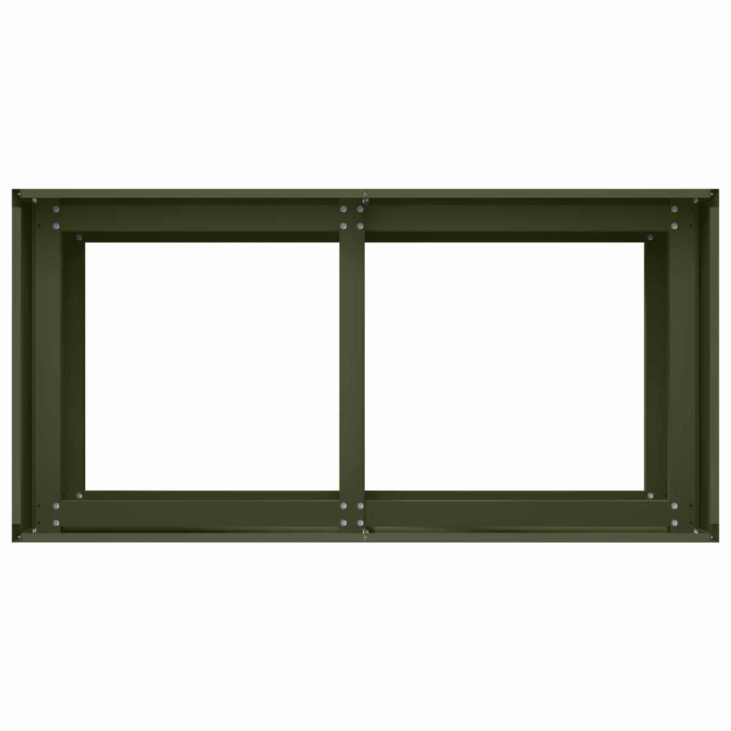 vidaXL Γλάστρα Κήπου Λαδί 80 x 40 x 60 cm Ψυχρής έλασης χάλυβας