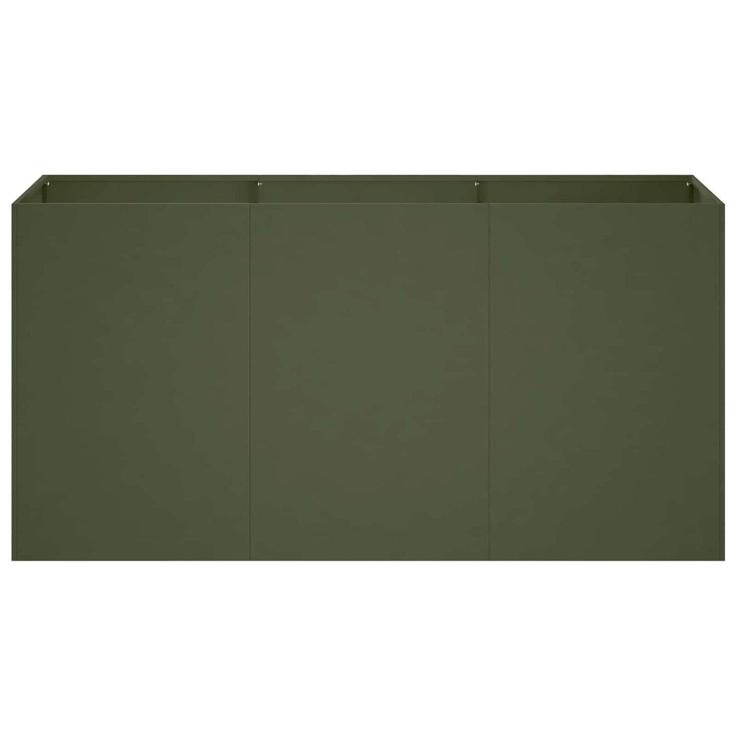 vidaXL Γλάστρα Κήπου Λαδί 120 x 40 x 60 εκ Ψυχρής έλασης χάλυβας
