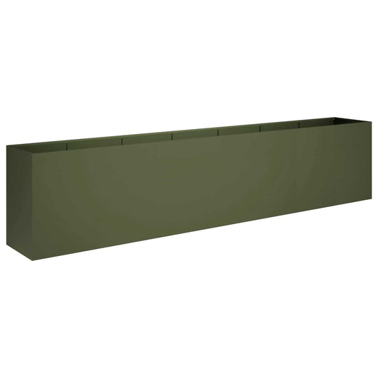vidaXL Γλάστρα Κήπου Λαδί 280 x 40 x 60 εκ Ψυχρής έλασης χάλυβας