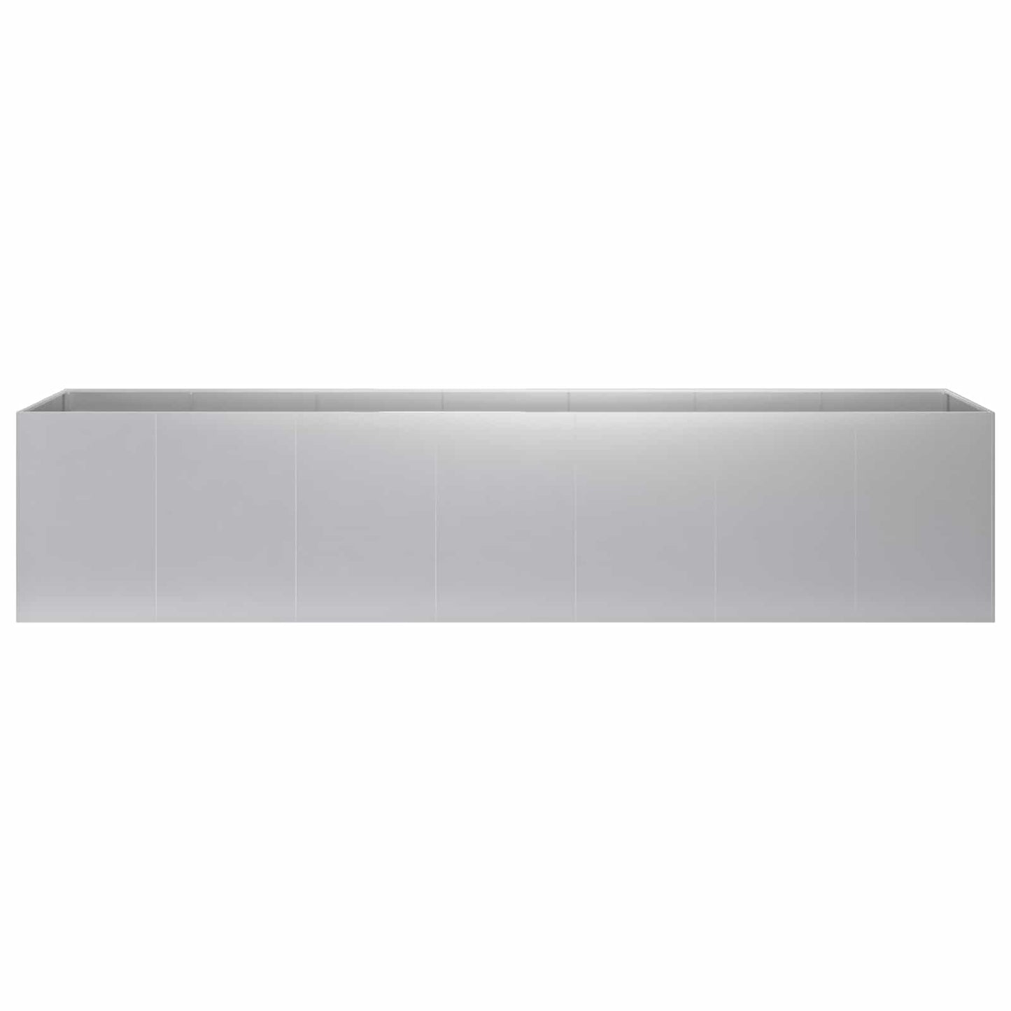 vidaXL Γλάστρα Κήπου Ασημί 280 x 40 x 60 εκ Γαλβανισμένος Χάλυβας