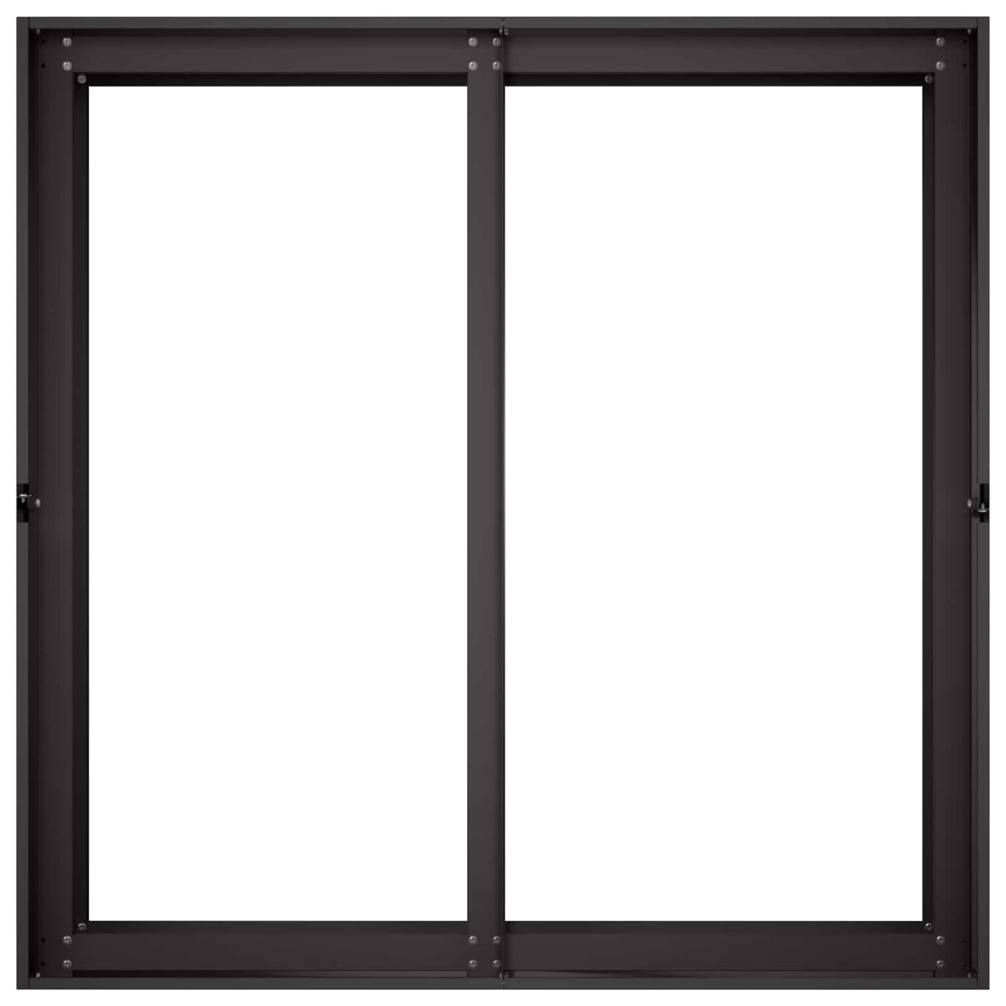 vidaXL Γλάστρα Κήπου Μαύρο 80 x 80 x 60 εκ. Ψυχρής έλασης χάλυβας