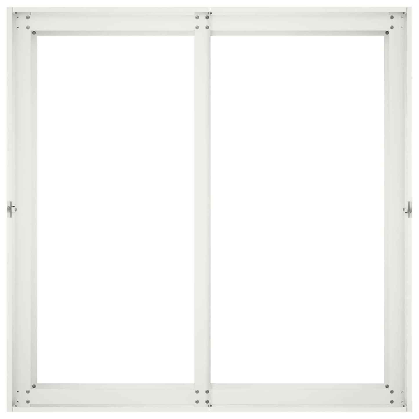 vidaXL Γλάστρα Κήπου Λευκό 80 x 80 x 60 εκ. Ψυχρής έλασης χάλυβας
