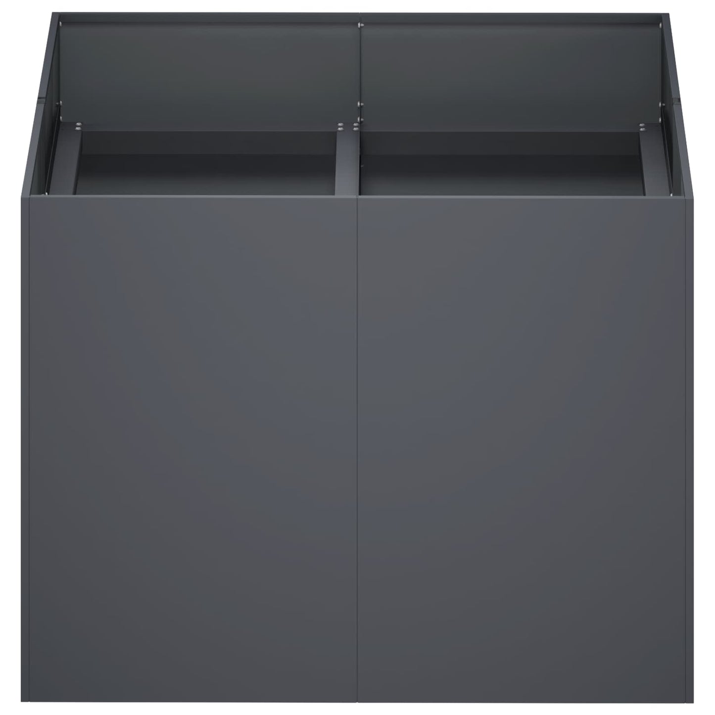 vidaXL Γλάστρα Κήπου Ανθρακί 80 x 80 x 60 εκ. Ψυχρής έλασης χάλυβας