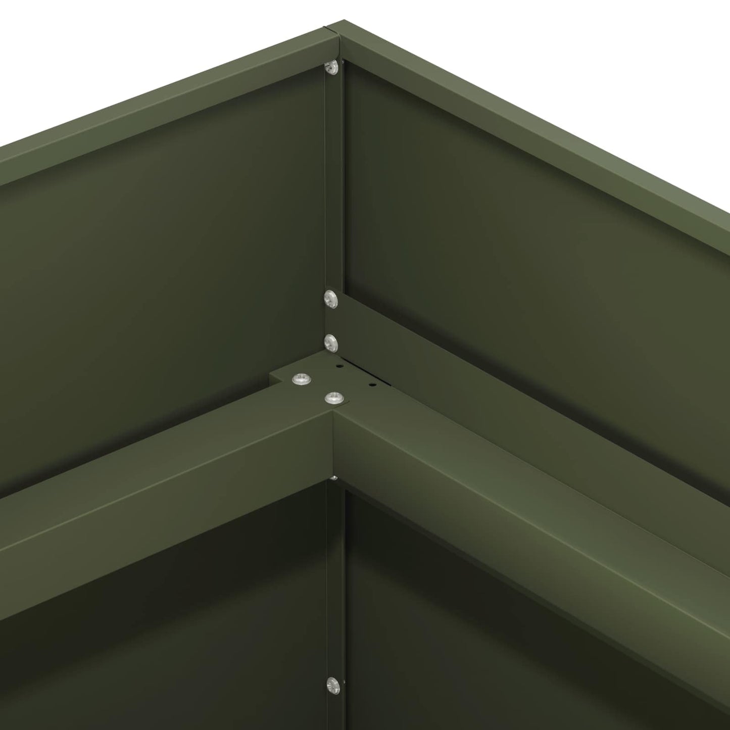 vidaXL Γλάστρα Κήπου Λαδί 80 x 80 x 60 εκ. Ψυχρής έλασης χάλυβας