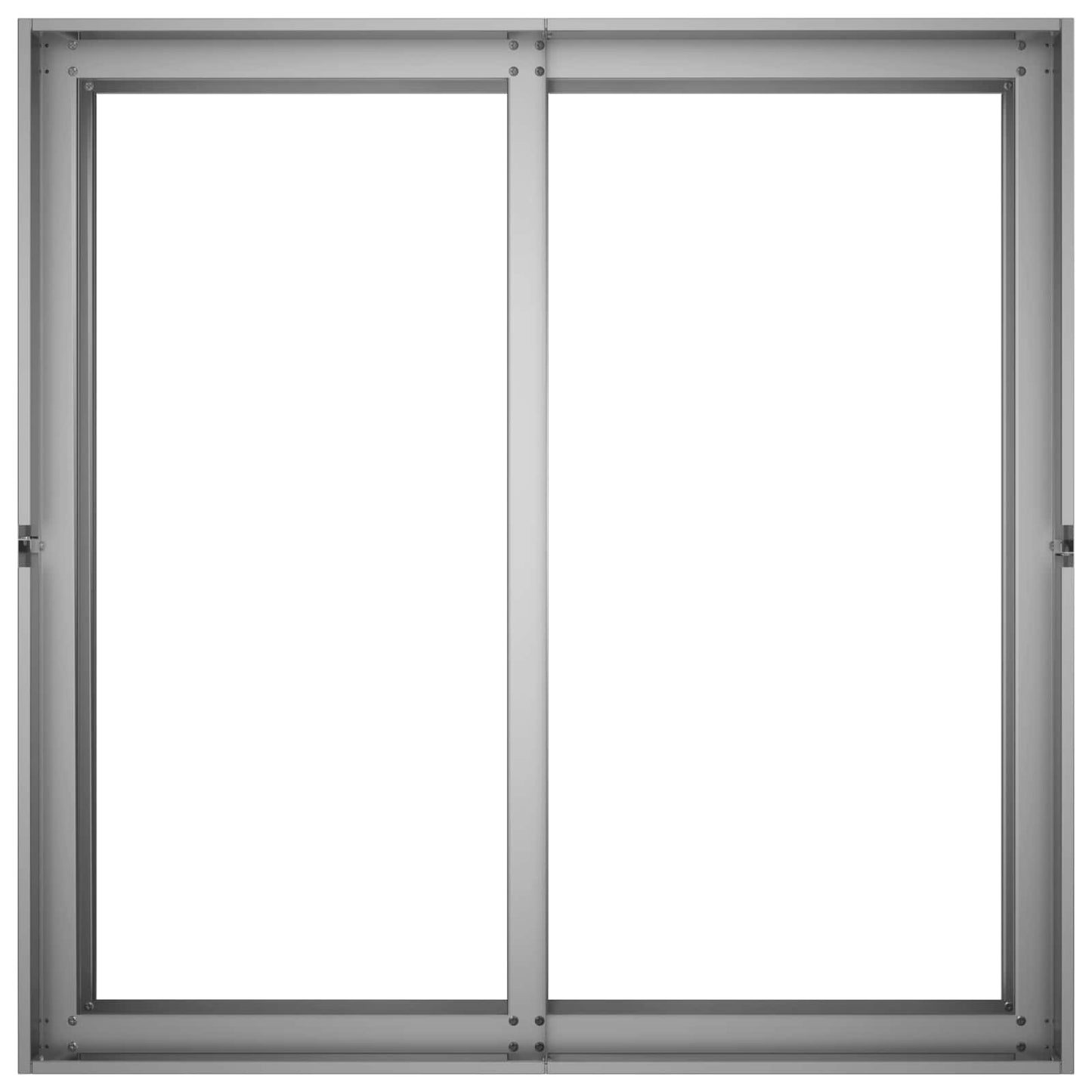 vidaXL Γλάστρα Κήπου Ασημί 80 x 80 x 60 εκ. Γαλβανισμένος Χάλυβας