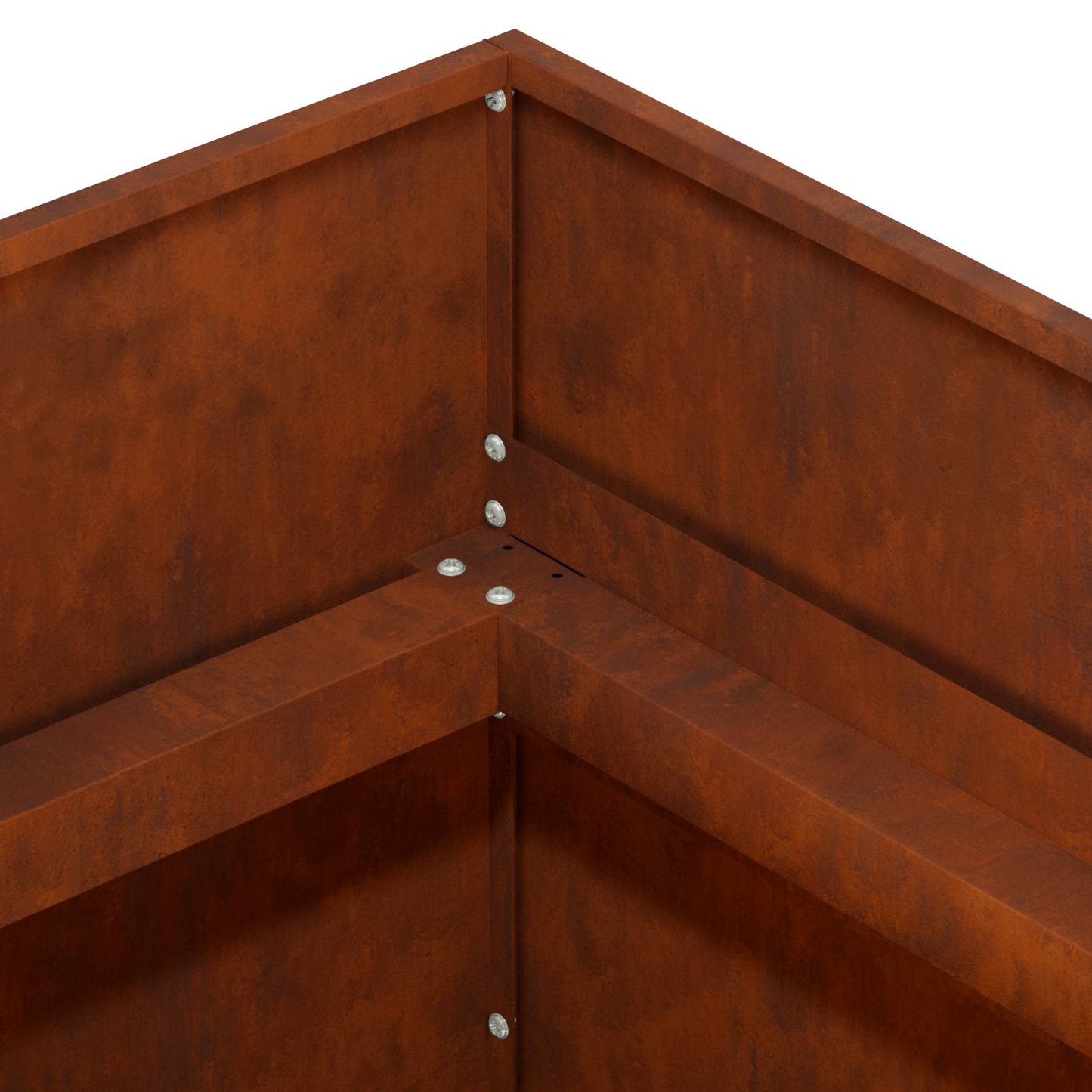 vidaXL Γλάστρα Κήπου Σκ rusty 80 x 80 x 60 εκ.