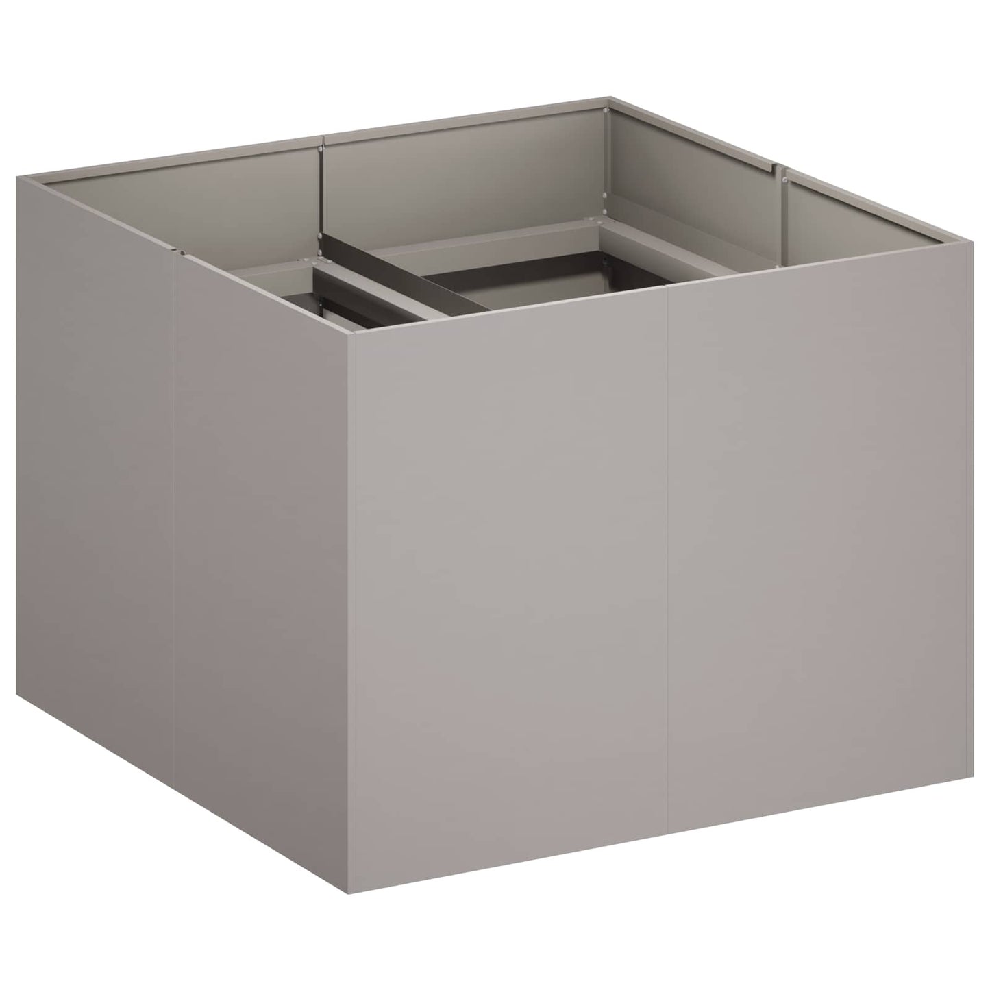 vidaXL Γλάστρα Κήπου Σκ rusty 80 x 80 x 60 εκ.