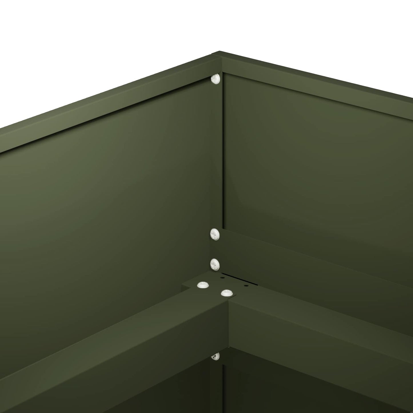 vidaXL Γλάστρα Κήπου Λαδί 120 x 80 x 60 εκ Ψυχρής έλασης χάλυβας