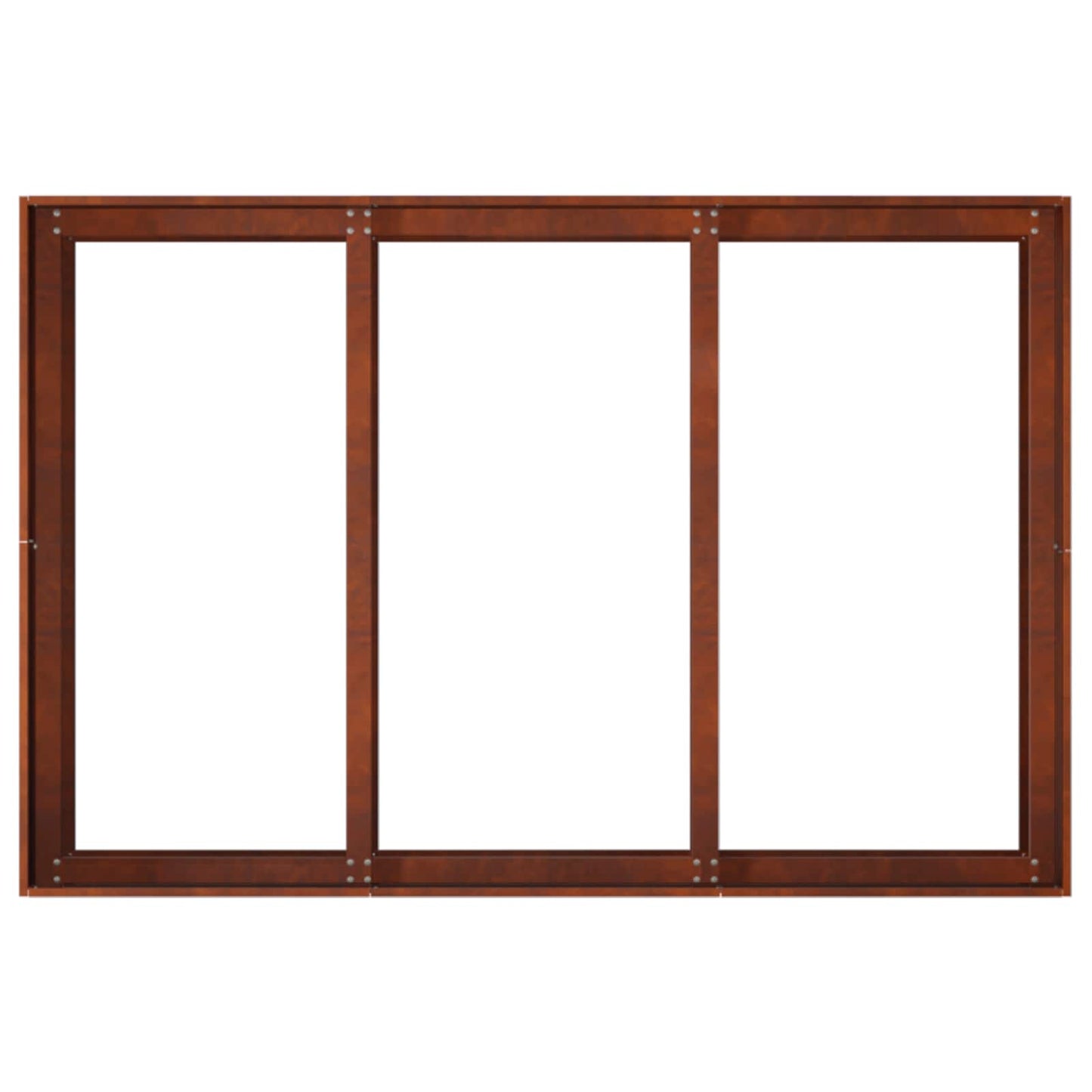 vidaXL Γλάστρα Κήπου Σκ rusty 120 x 80 x 60 εκ