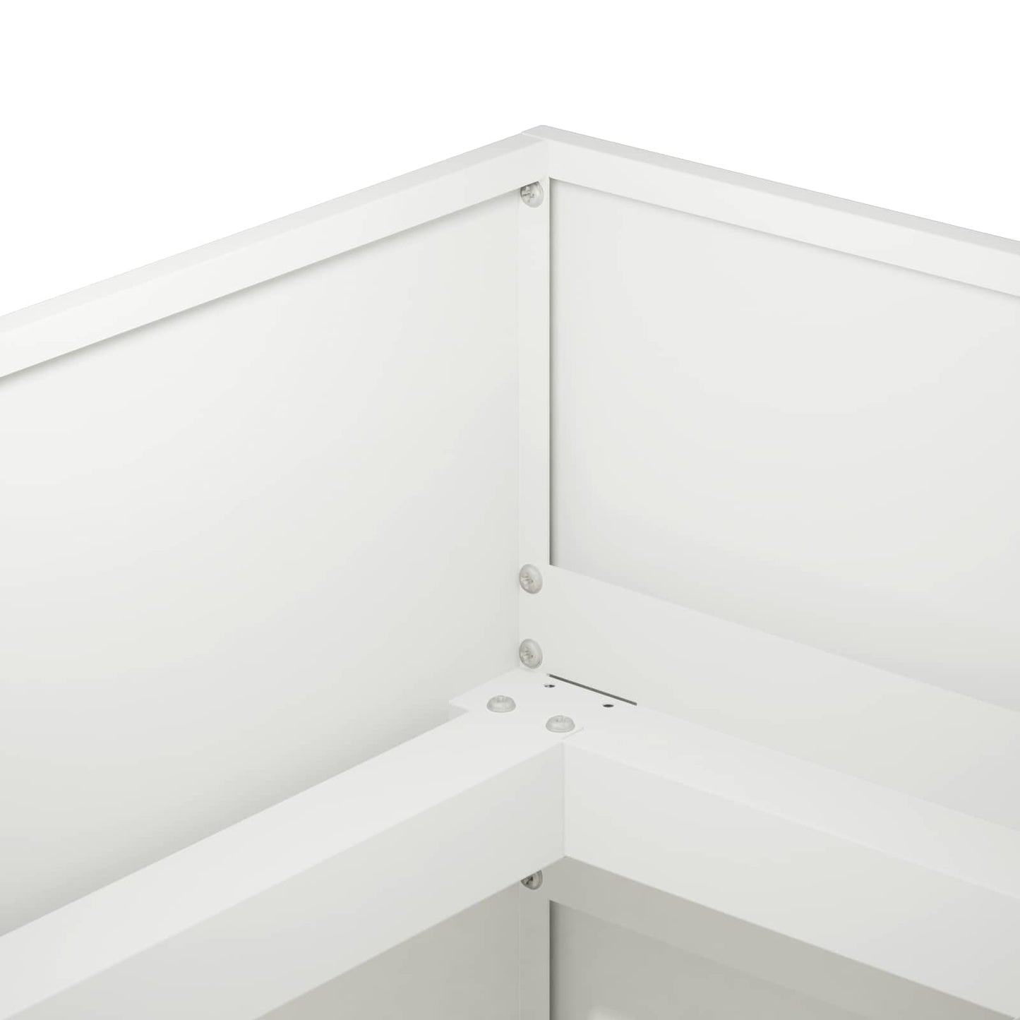 vidaXL Γλάστρα Κήπου Λευκό 200 x 80 x 60 εκ Ψυχρής έλασης χάλυβας