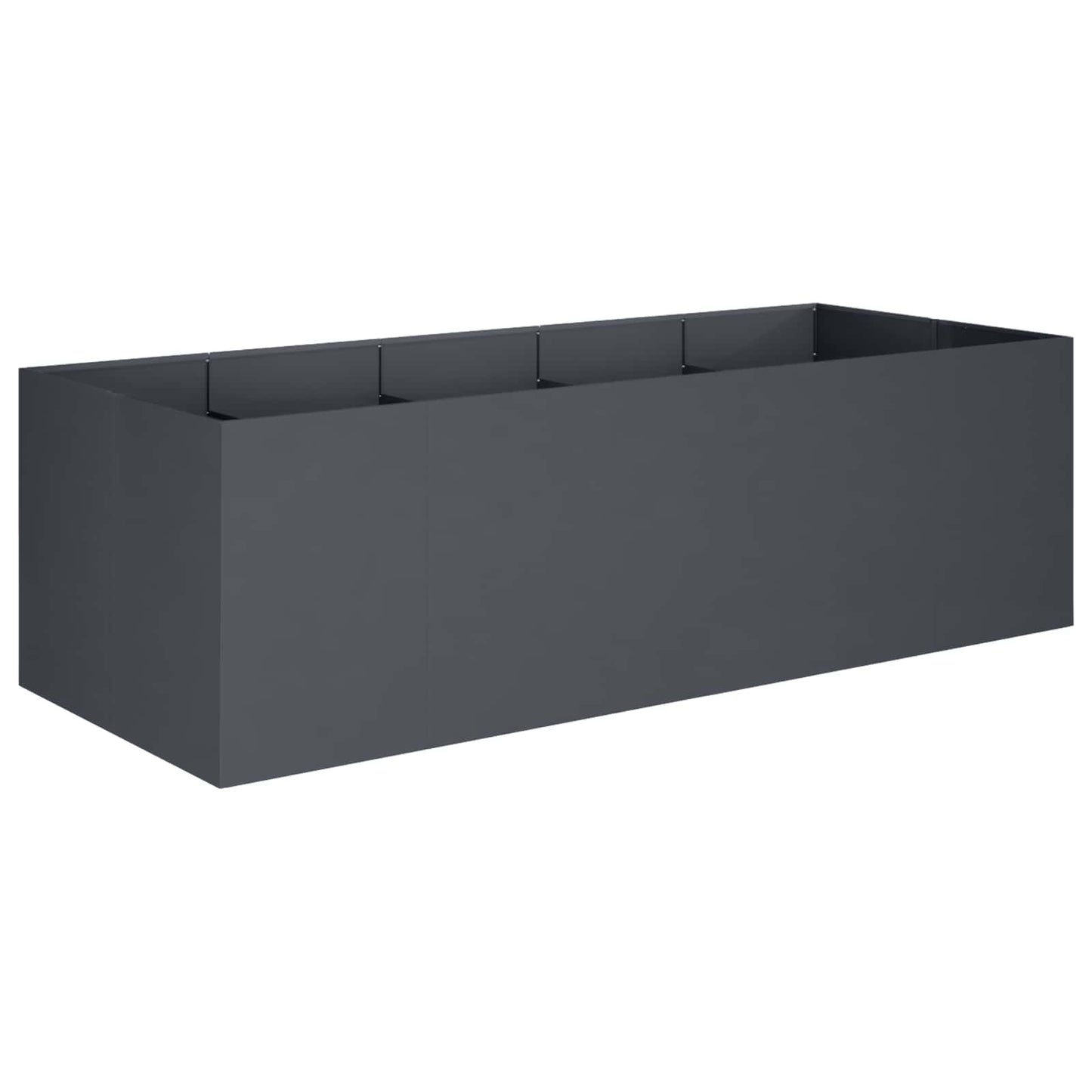 vidaXL Γλάστρα Κήπου Ανθρακί 200 x 80 x 60 εκ Ψυχρής έλασης χάλυβας