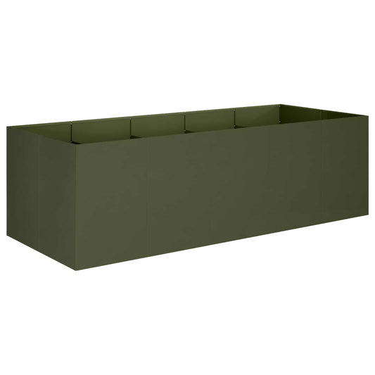 vidaXL Γλάστρα Κήπου Λαδί 200 x 80 x 60 εκ Ψυχρής έλασης χάλυβας